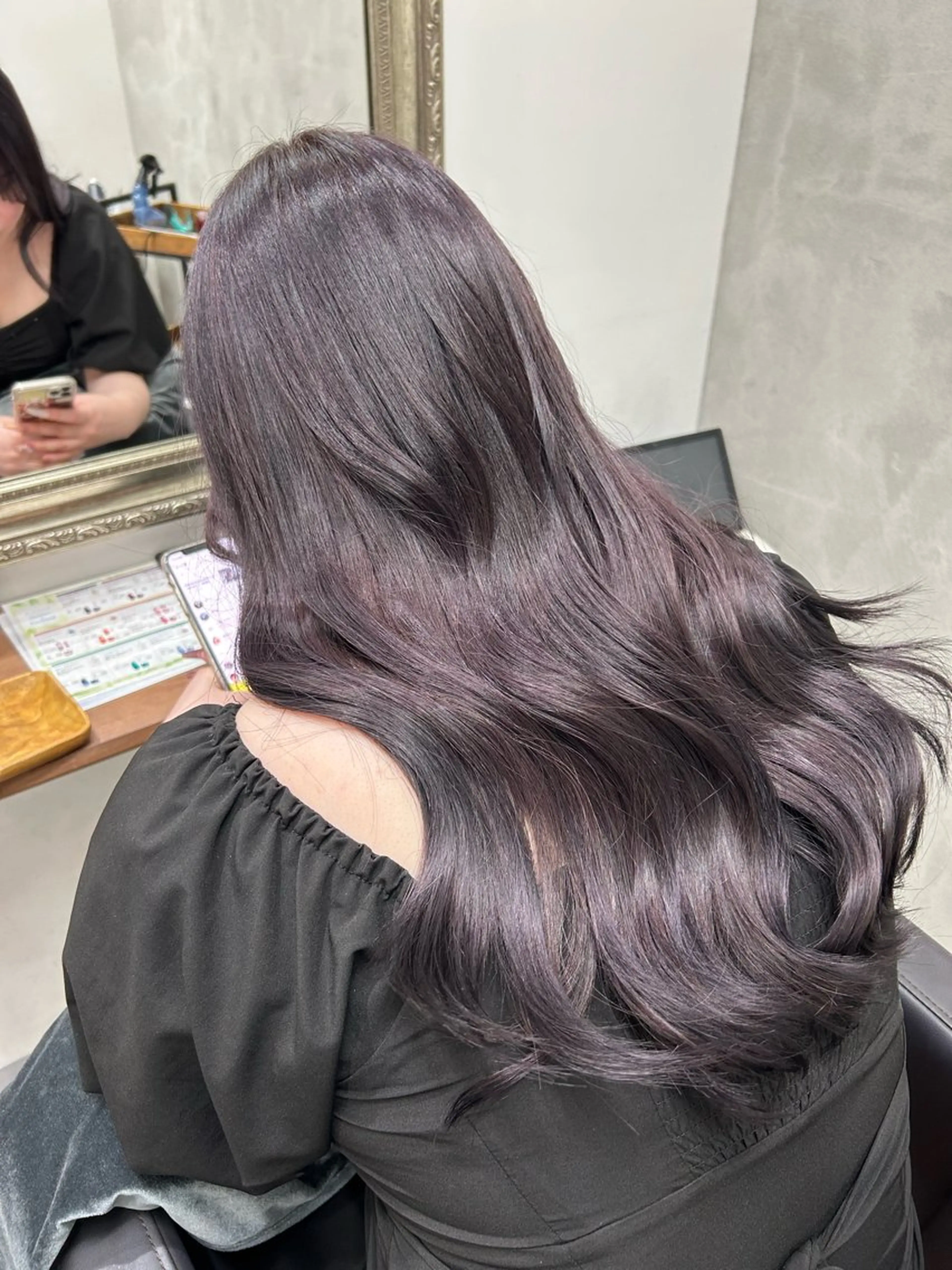 ロング カラー 透明感カラー 福島 ひかりのヘアスタイル
