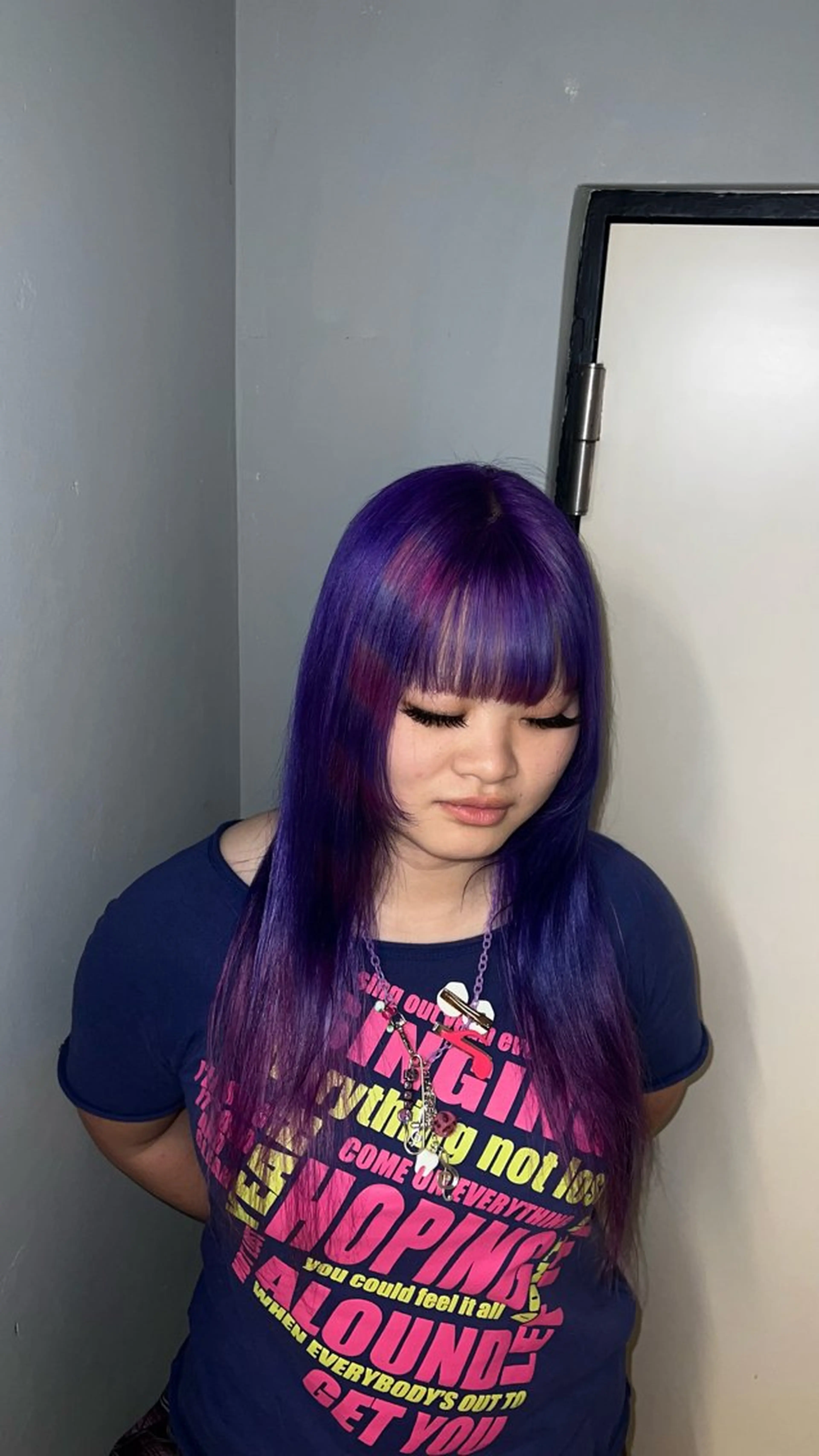 ロング カラー デザインカラー ヘアカラー 個性的カラー ☆≡ねねのヘアスタイル