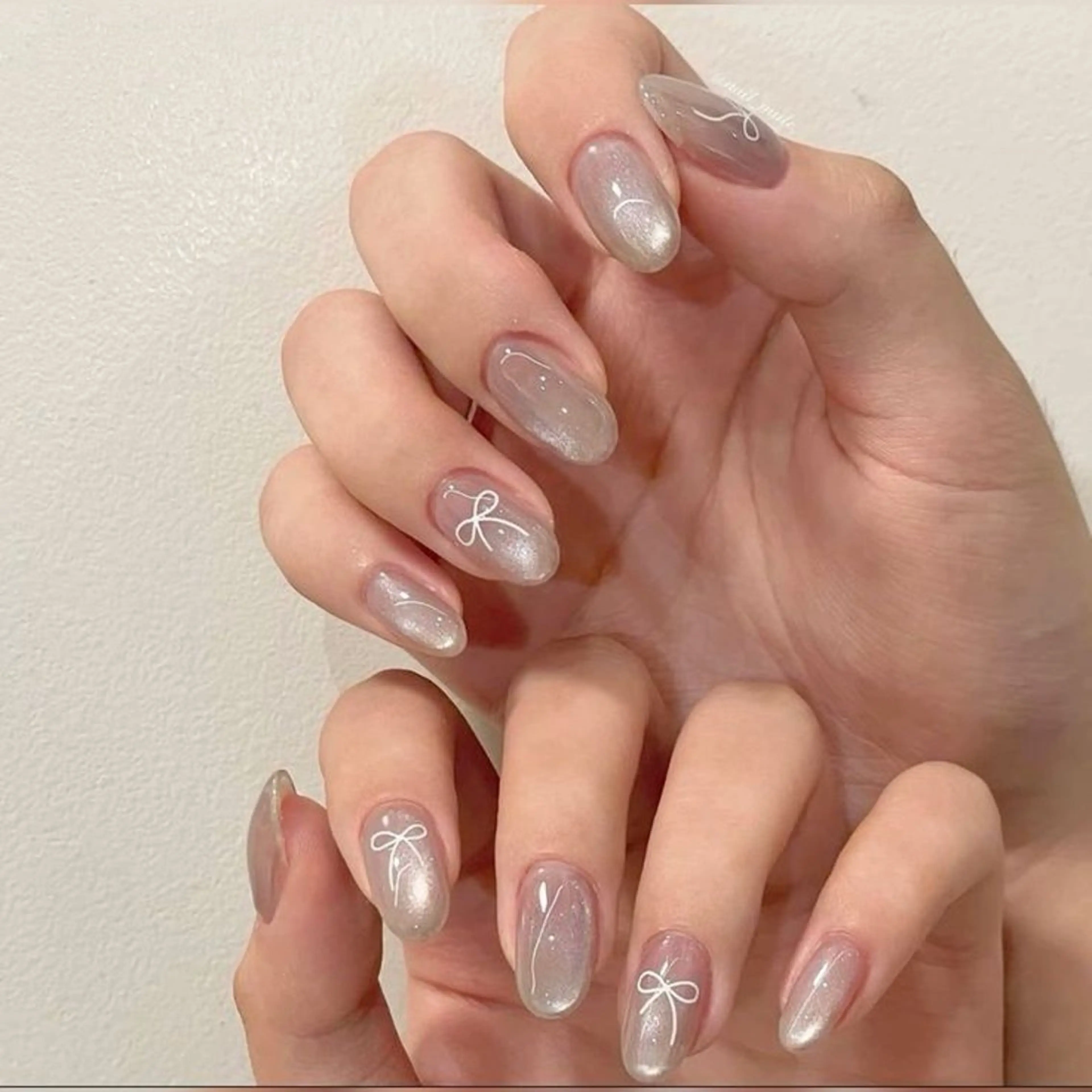ネイル 韓国ネイル 持ち込み ニュアンスネイル ネイルチップ ハンドネイル Rose Ana.Chuoのネイルデザイン