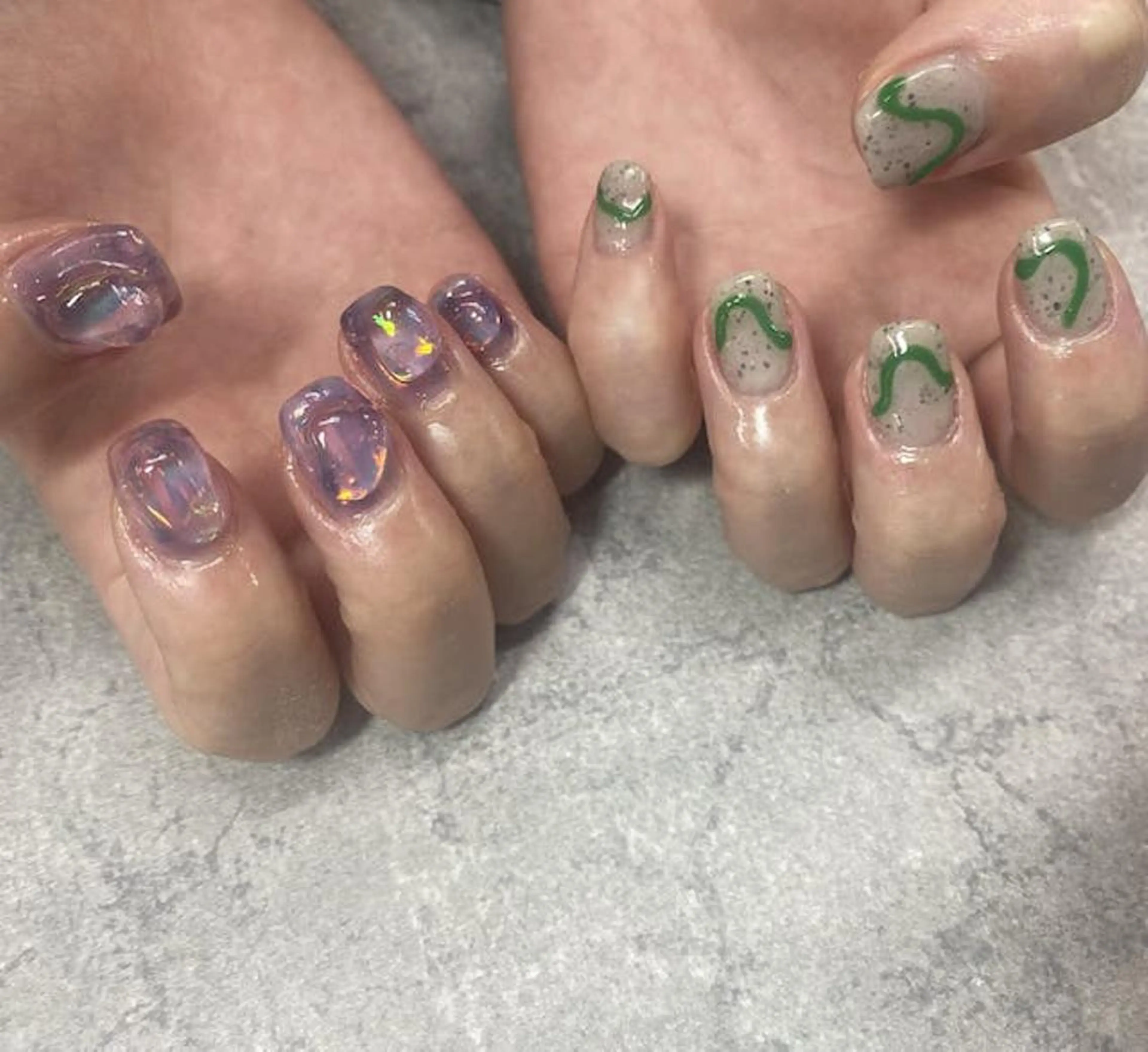 ネイル フットネイル フレンチネイル ジェルネイル ガラスフレンチ グラデーション ハンドネイル ハンドケア FASTNAIL PLUS 新宿店のネイルデザイン