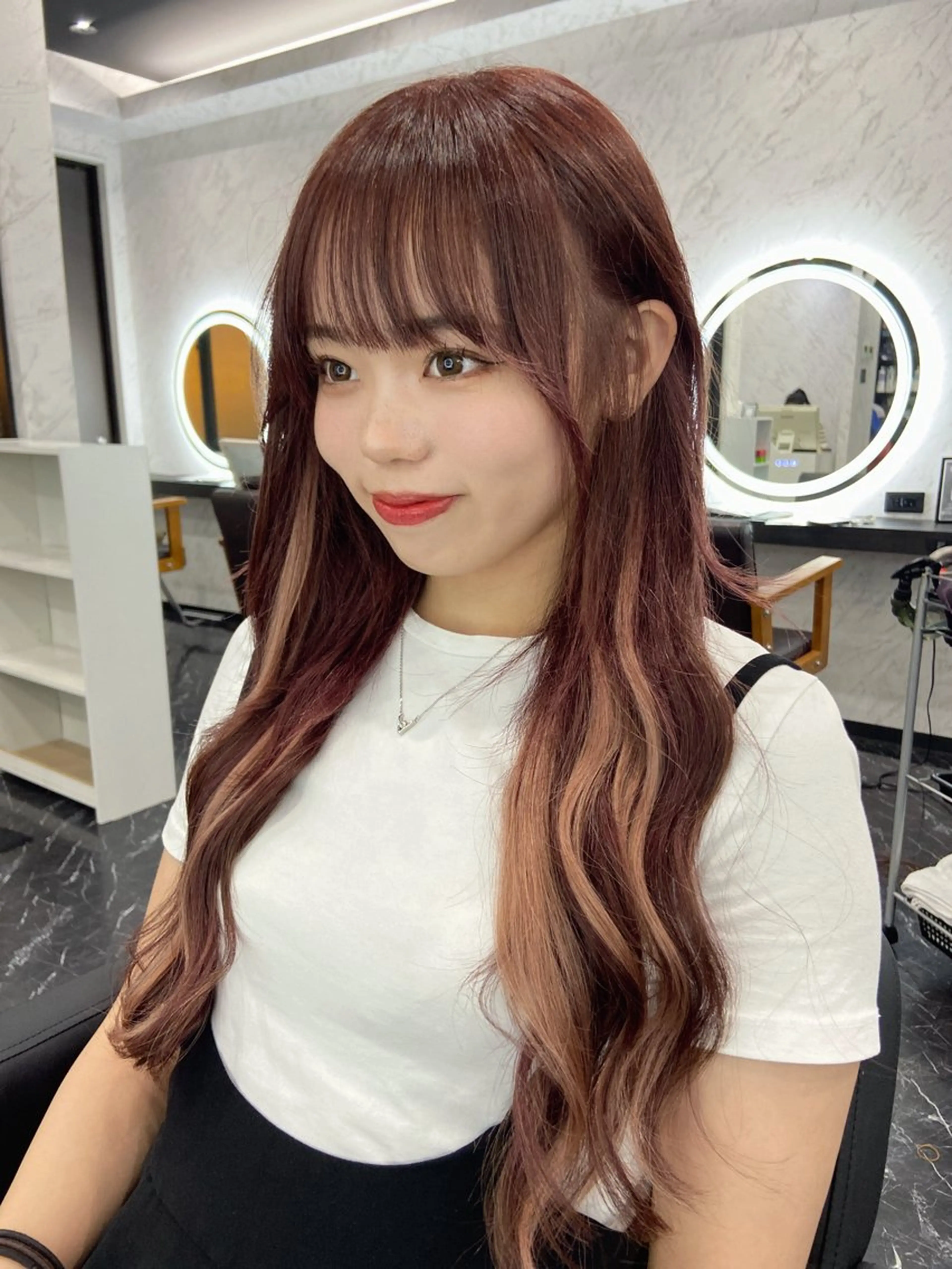 ロング エクステ 末永 もものヘアスタイル