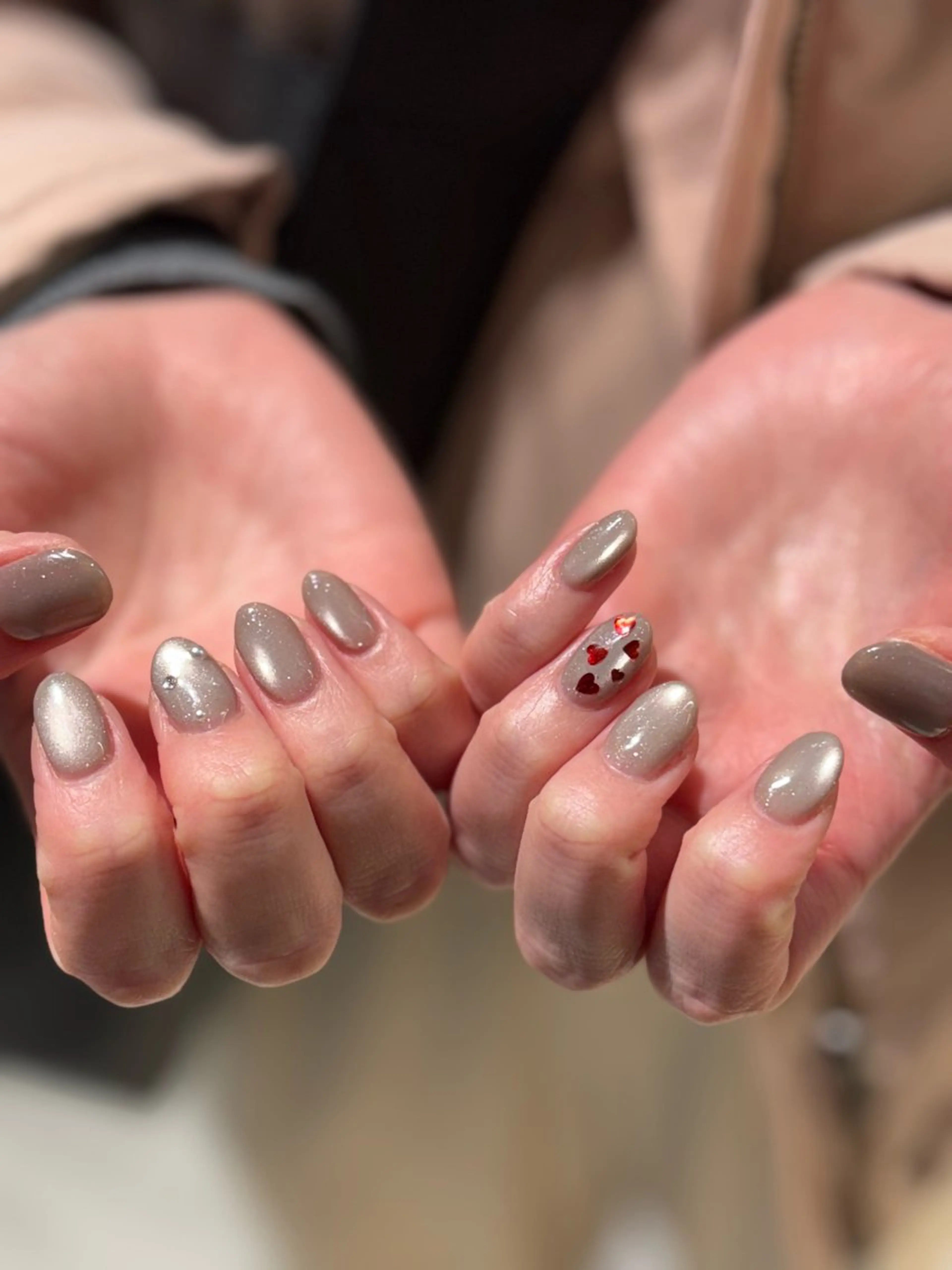 ネイル フラッシュネイル フラッシュマグ ハンドネイル Hijiri 🦋🫧のネイルデザイン