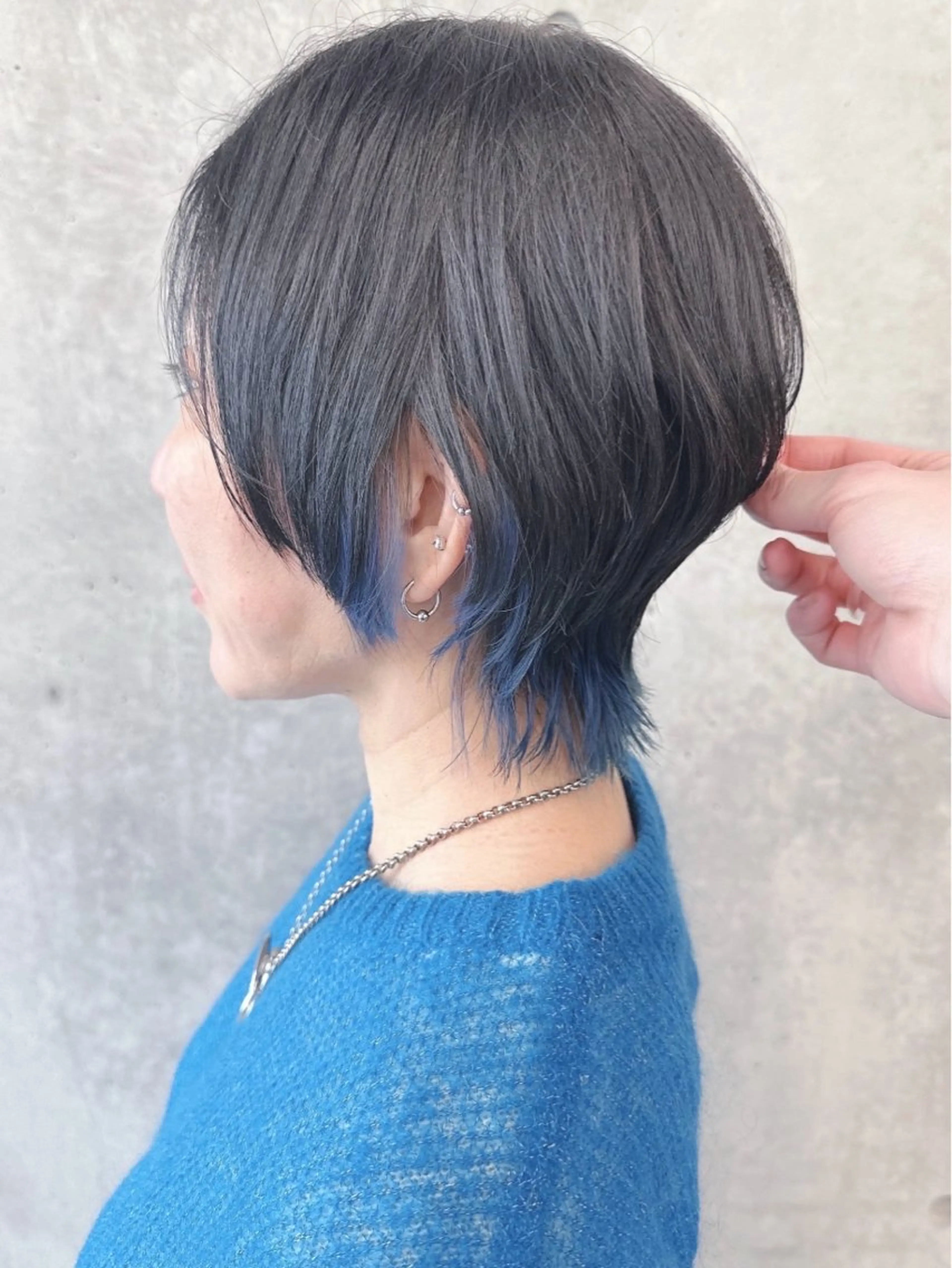 ショート とうい/パーマボブ/ くせ毛/丸みボブのヘアスタイル