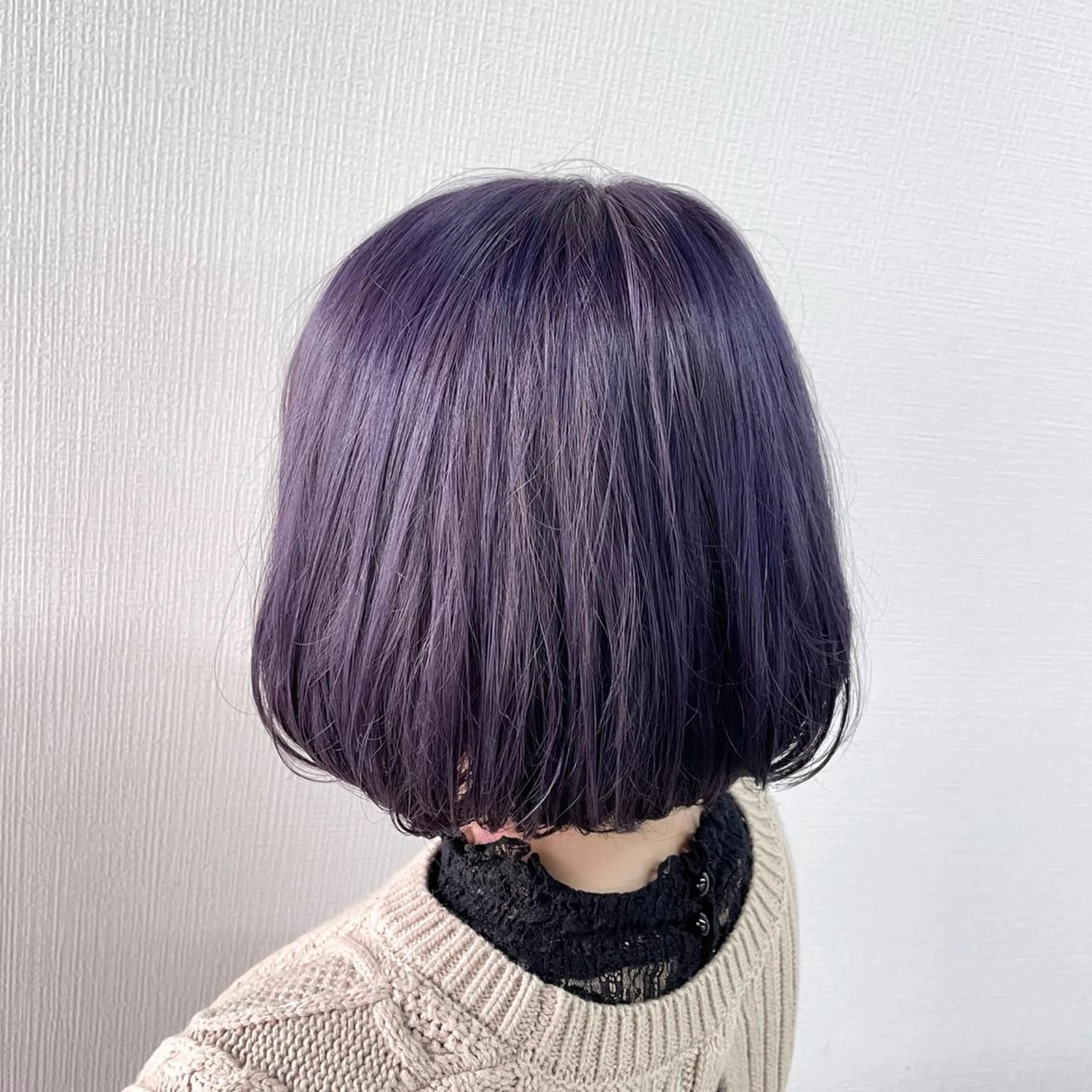 ミディアム カラー アッシュ ブリーチ ケアブリーチ バイオレットカラー バイオレットアッシュ 💎ケアブリーチ💎 ✂︎Raia✂︎‬のヘアスタイル