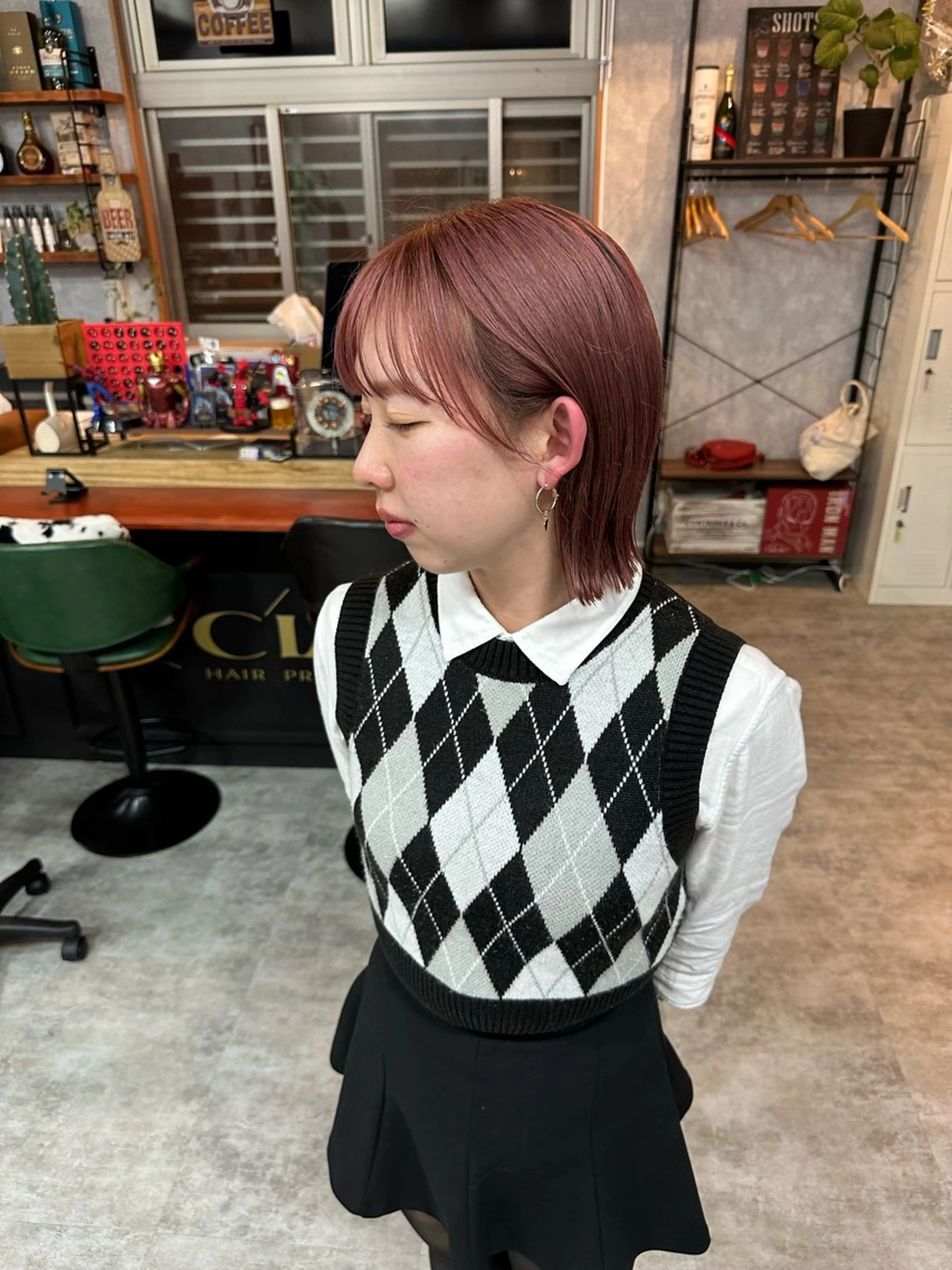 ショート 切りっぱなしボブ ショートボブ ハンサムショート 丸みショート ボブ カット ヘアカラー トリートメント C’LD hair  produce /シールドヘア所属・モテ髪/ボブ/ショー ト/アダチフウトのヘアスタイル