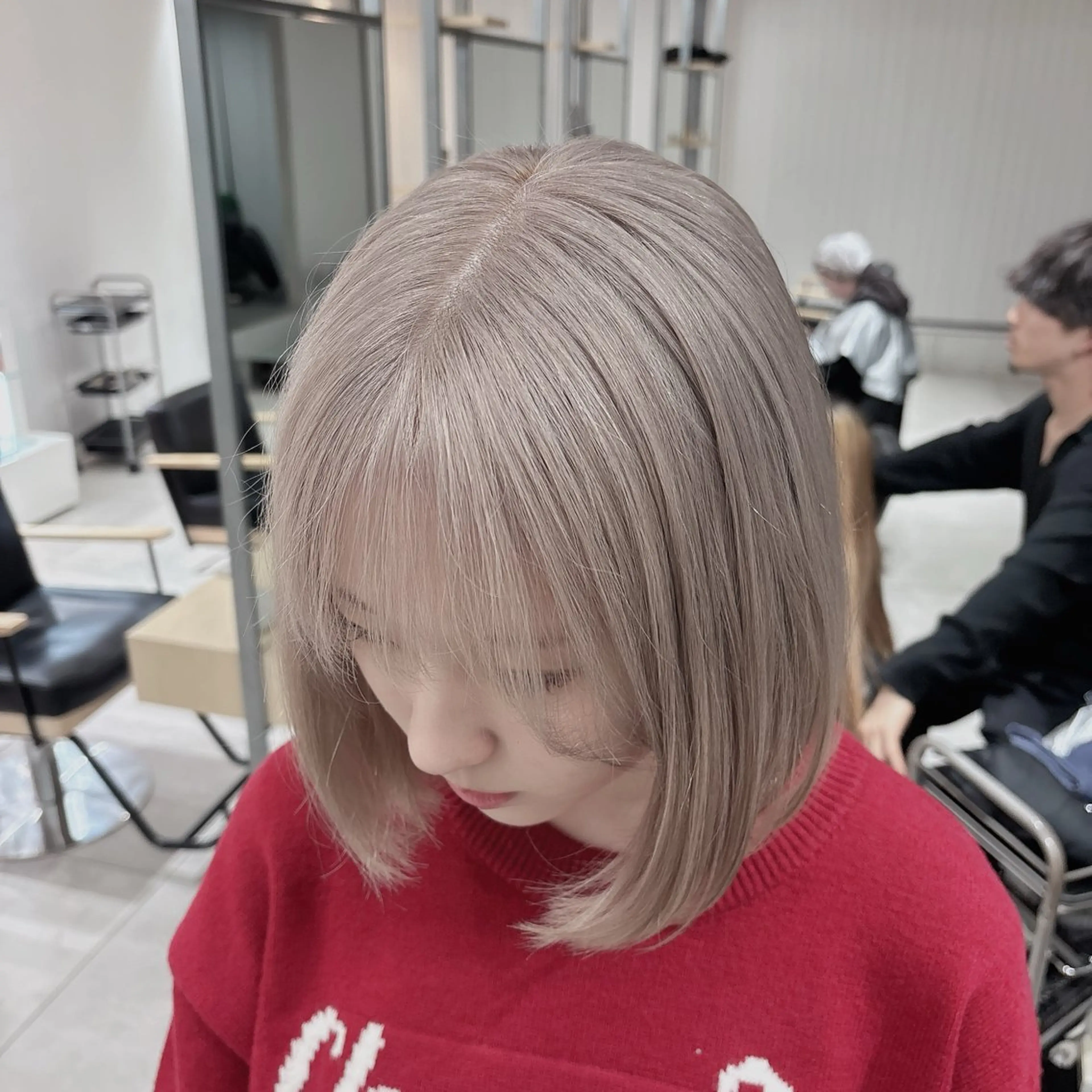 ショート ヘアカラー ゆるふわ透明感カラー 🎀ほの/表参道のヘアスタイル