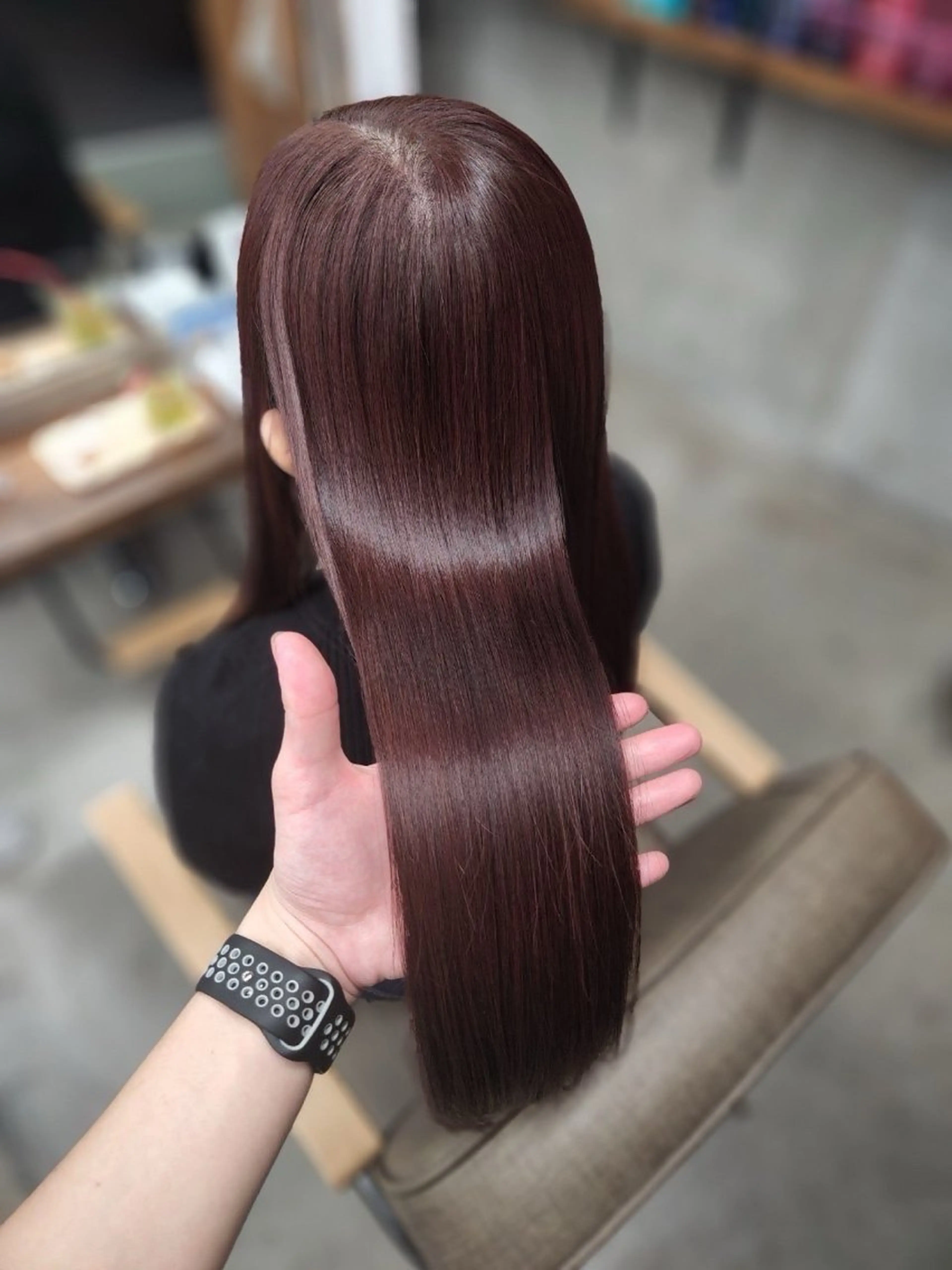 前髪のみの縮毛矯正となりますの写真