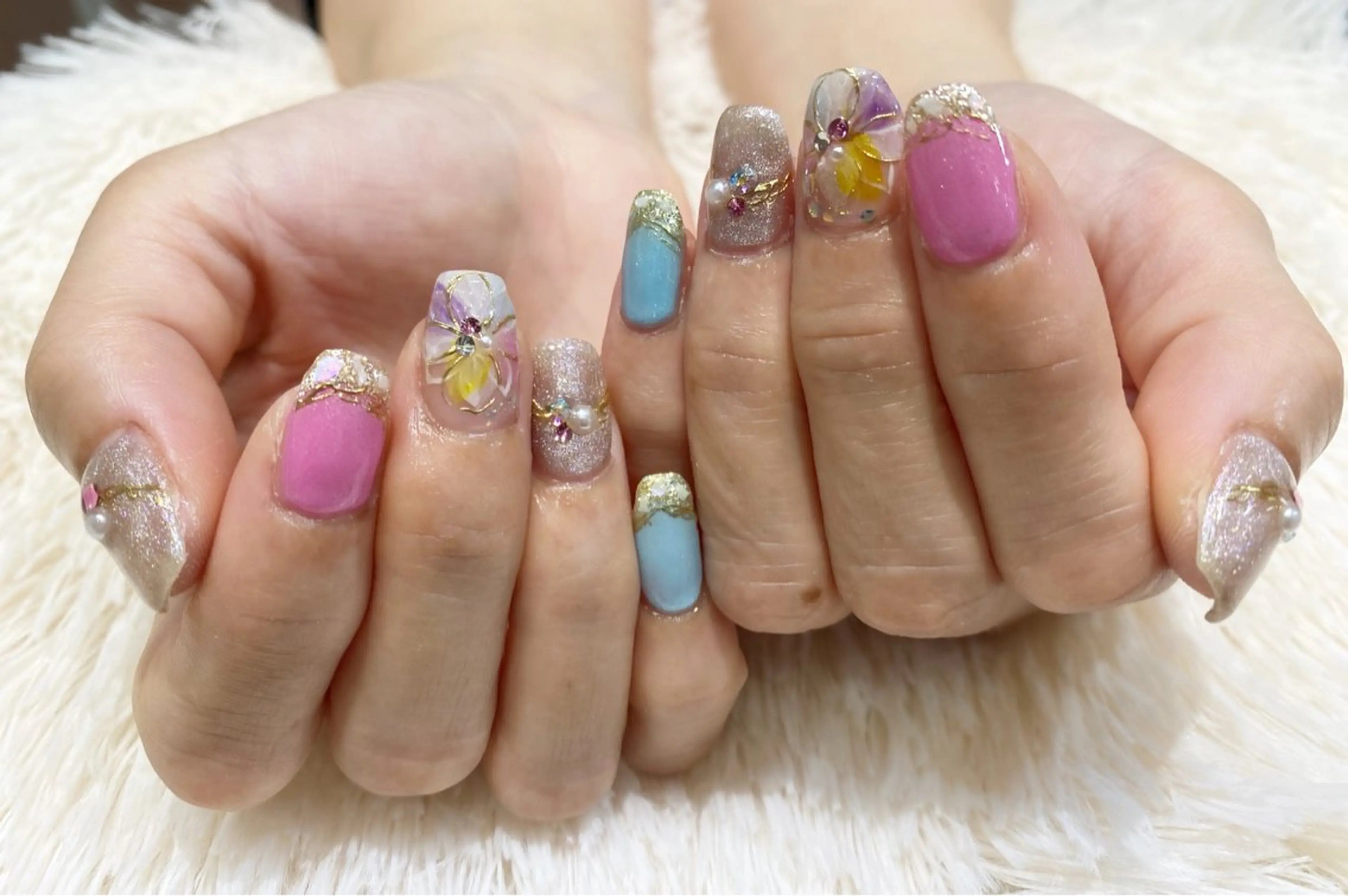 ネイル ミラーネイル 持ち込み ハンドネイル ネイルサロン nail_upのネイルデザイン