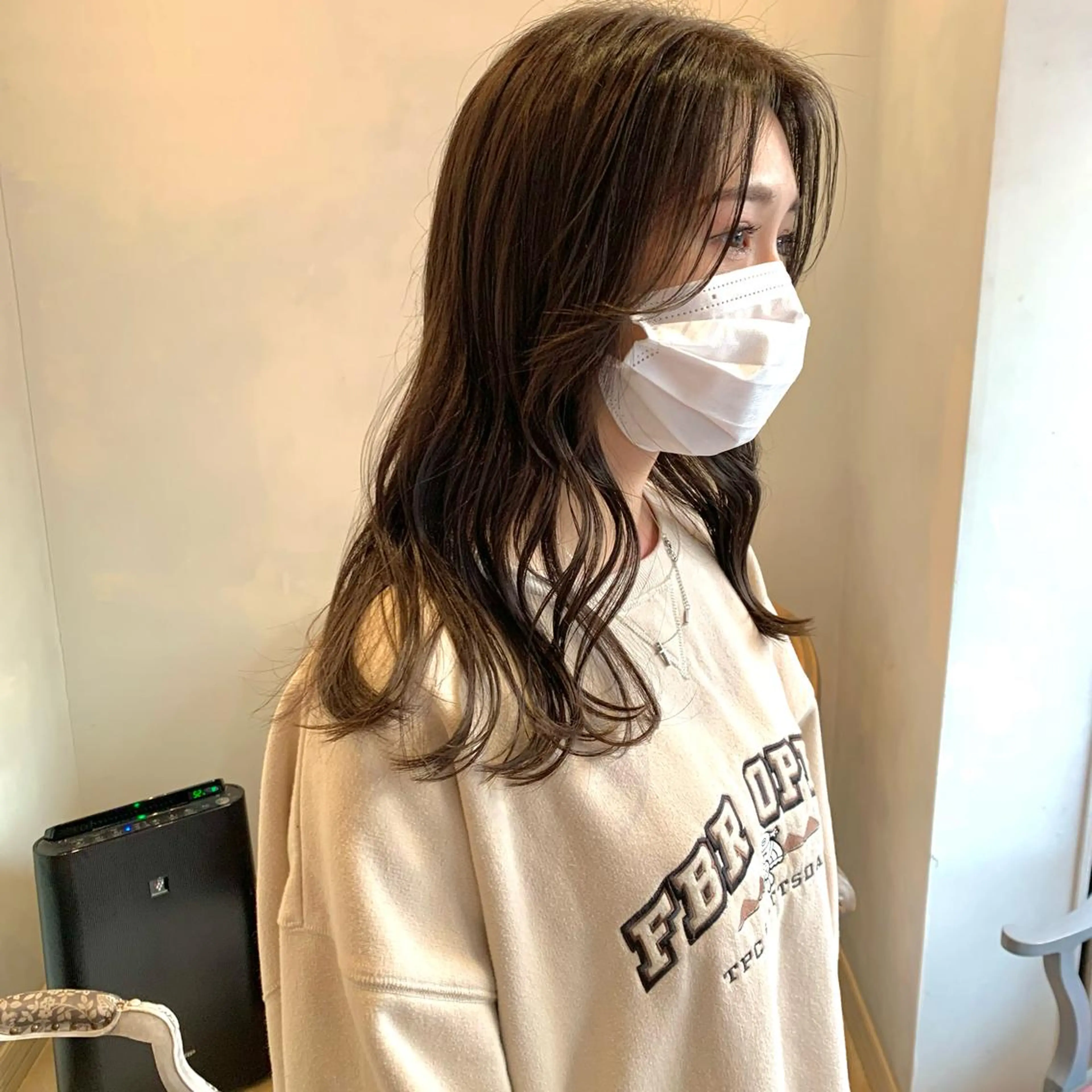 ロング カラー GO TODAY SHAiRE SALON所属・SAKINO． ベージュカラーのヘアスタイル