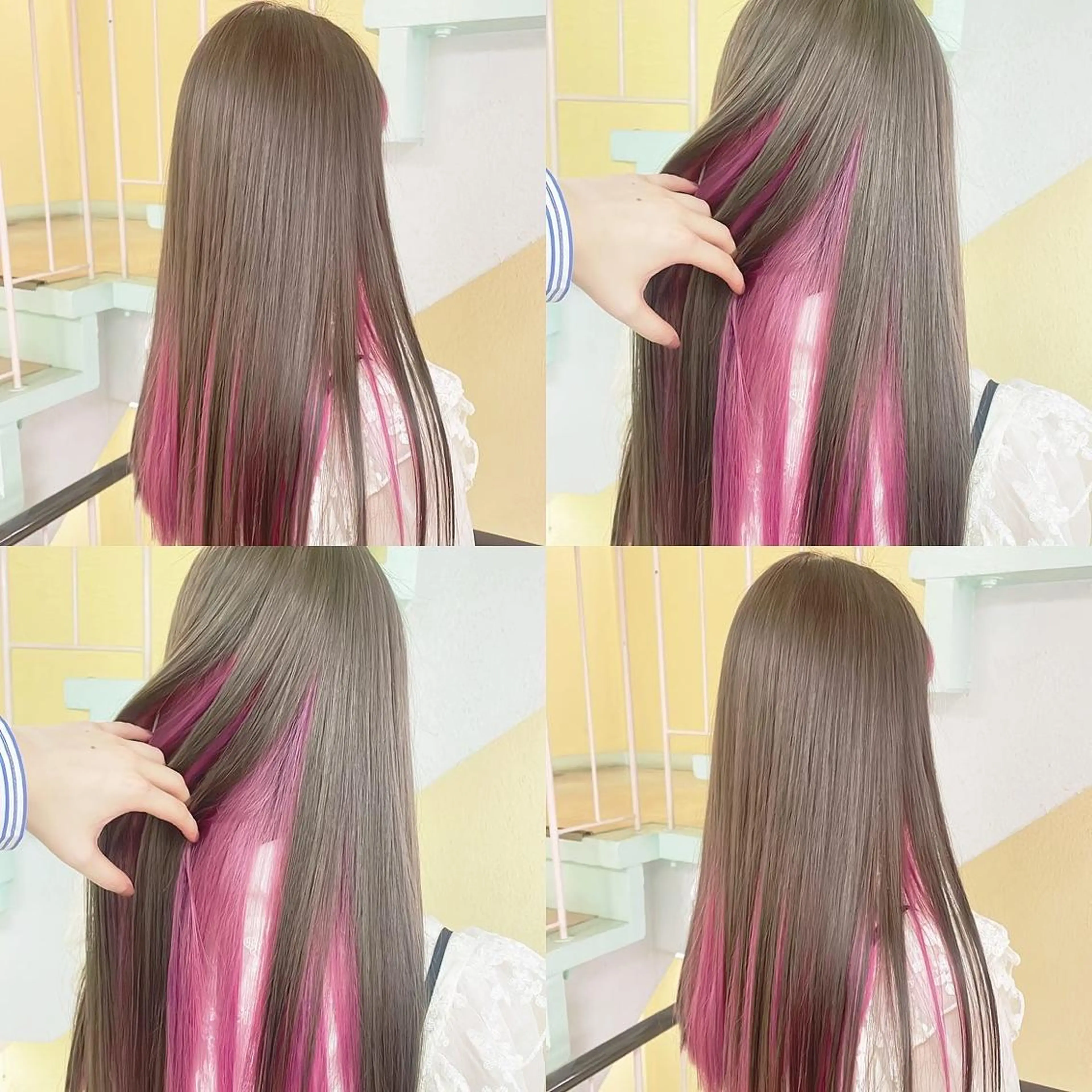 カラー ヘアカラー トリートメント 渋谷:インナーカラー ／🍒エリカ🍒のヘアスタイル