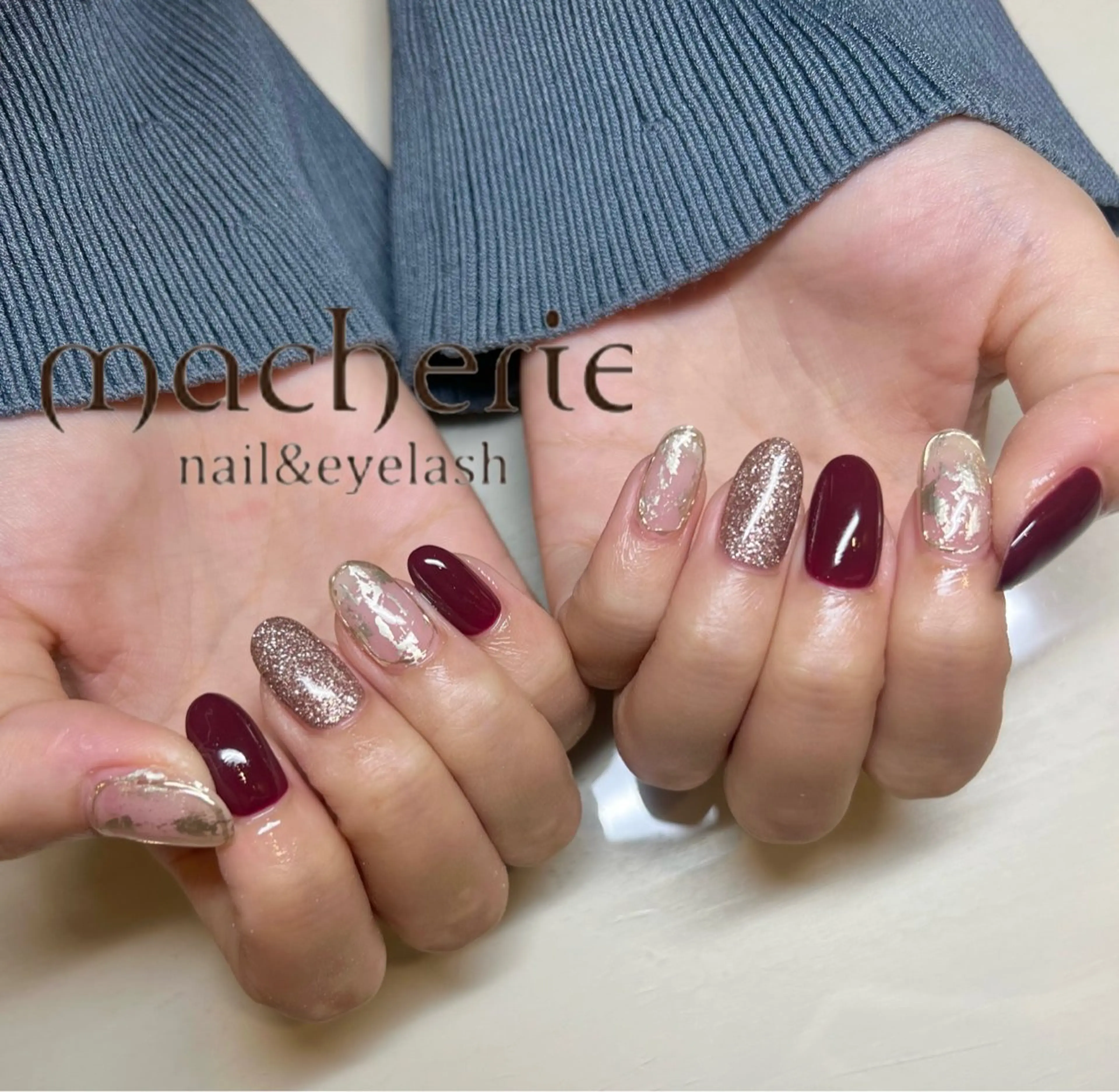 ミディアム マシェリ 梅田のネイルデザイン