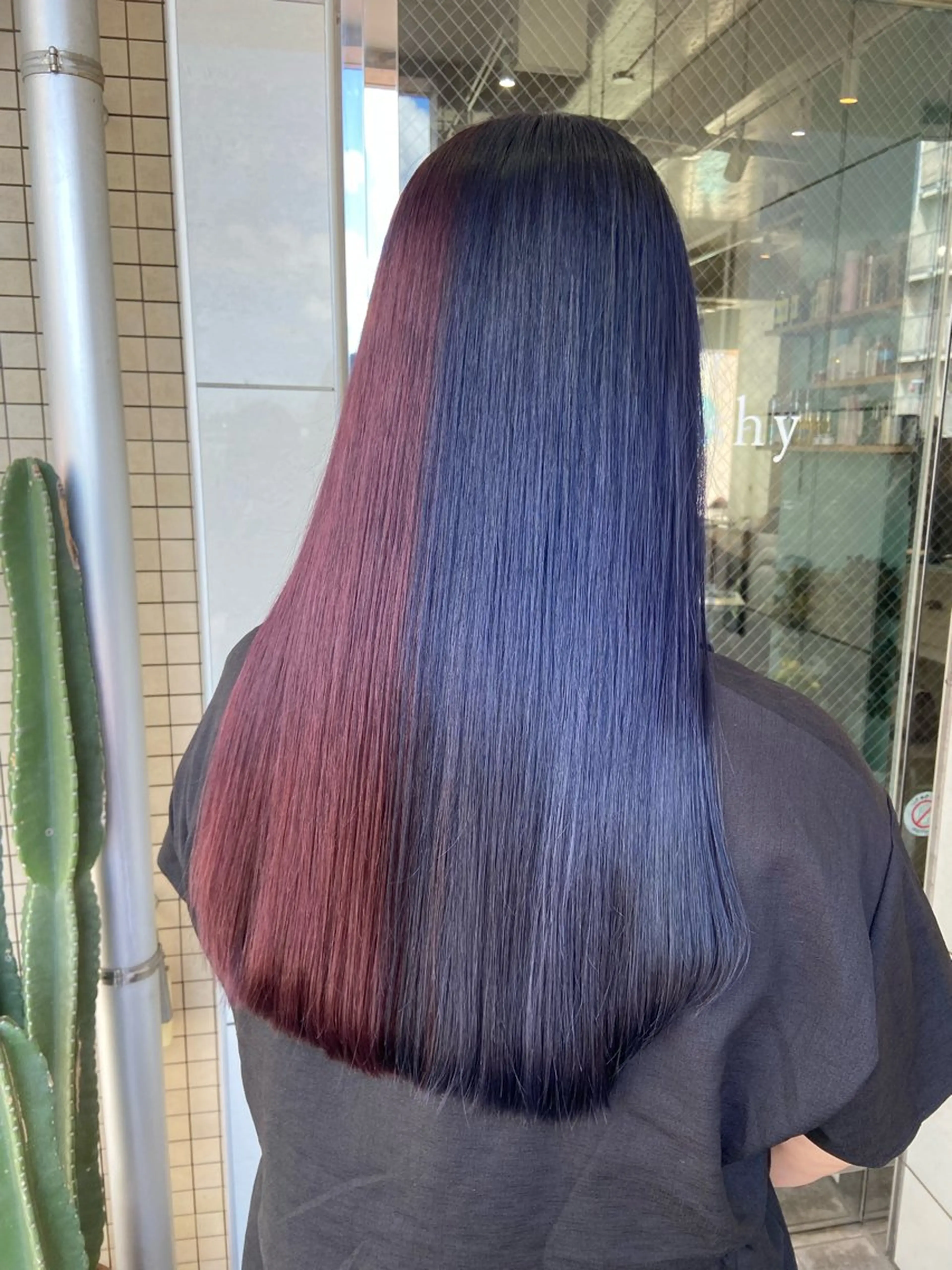ロング カラー ツートーンカラー ヘアカラー トリートメント 🧸プルエクステ❤︎ ネイルKAO🧸のヘアスタイル