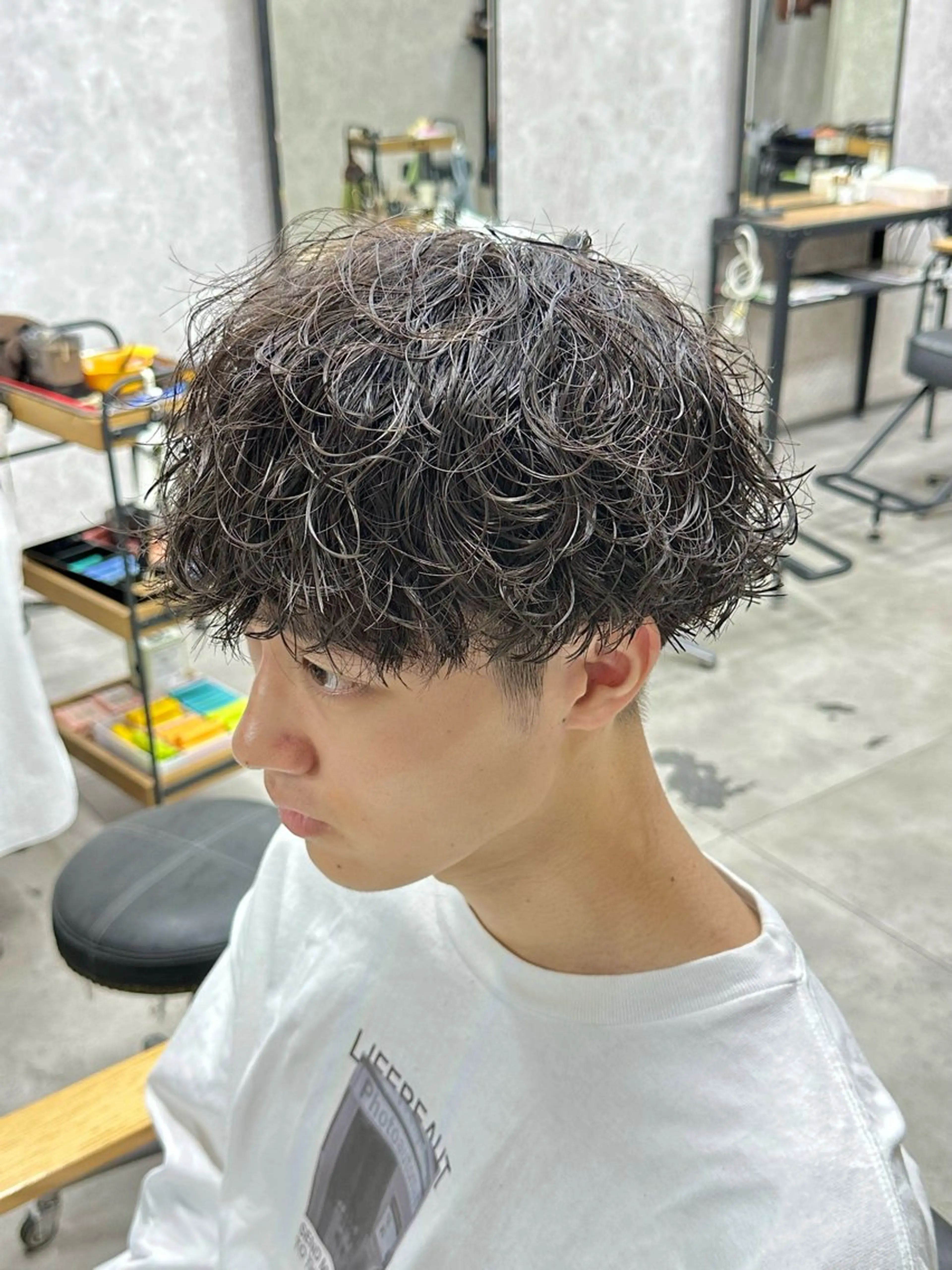 パーマ メンズ メンズパーマ 波巻きパーマ カット パーマ 【メンズ専門】中本 翔大のヘアスタイル