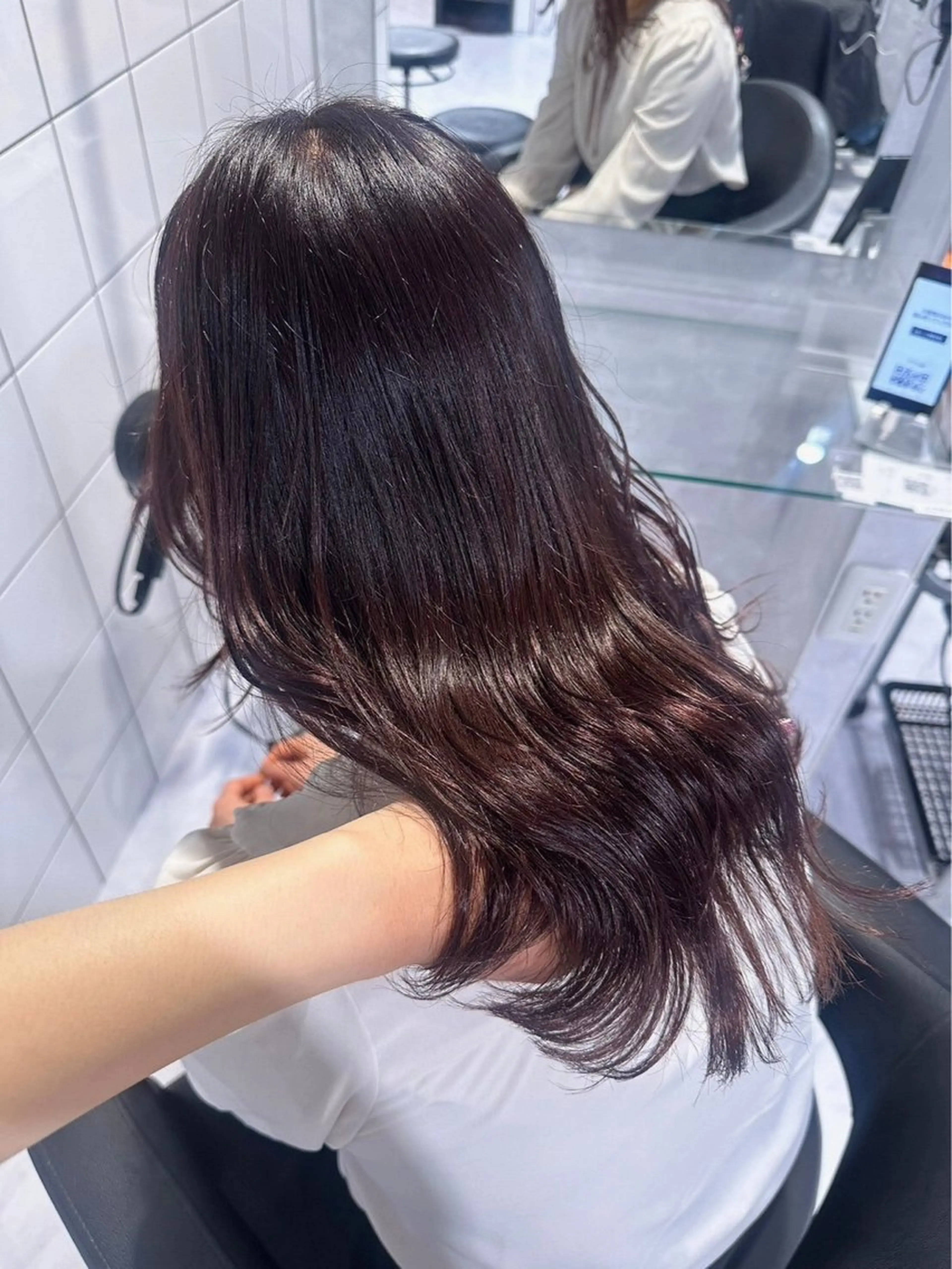 セミロング カラー 髪質改善 トリートメント 🐺メンズパーマ マッシュ　あさひ🐺のヘアスタイル