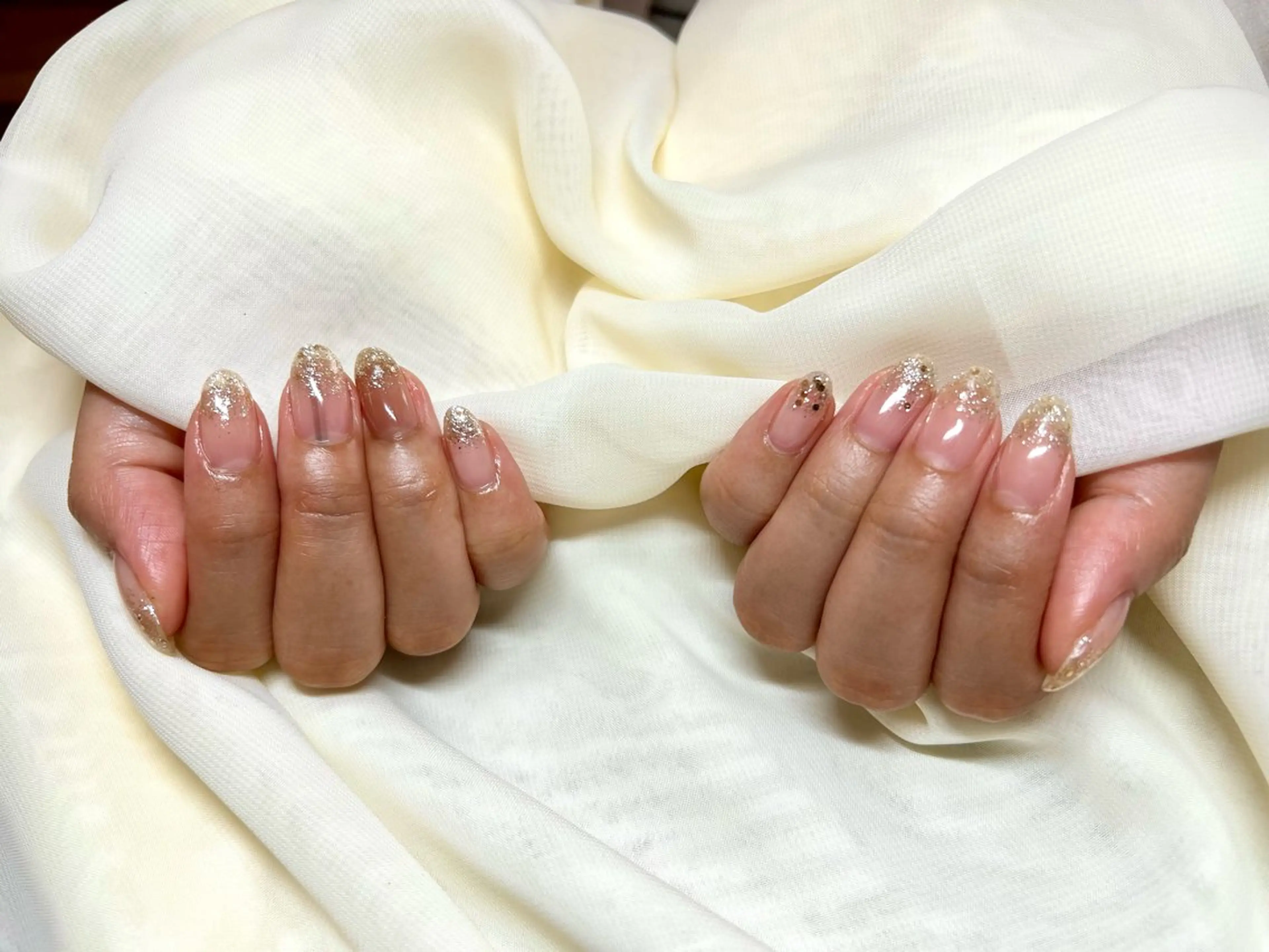 期間限定𓅫⸒⸒10/1～14【モデル】ラメグラデーションの写真