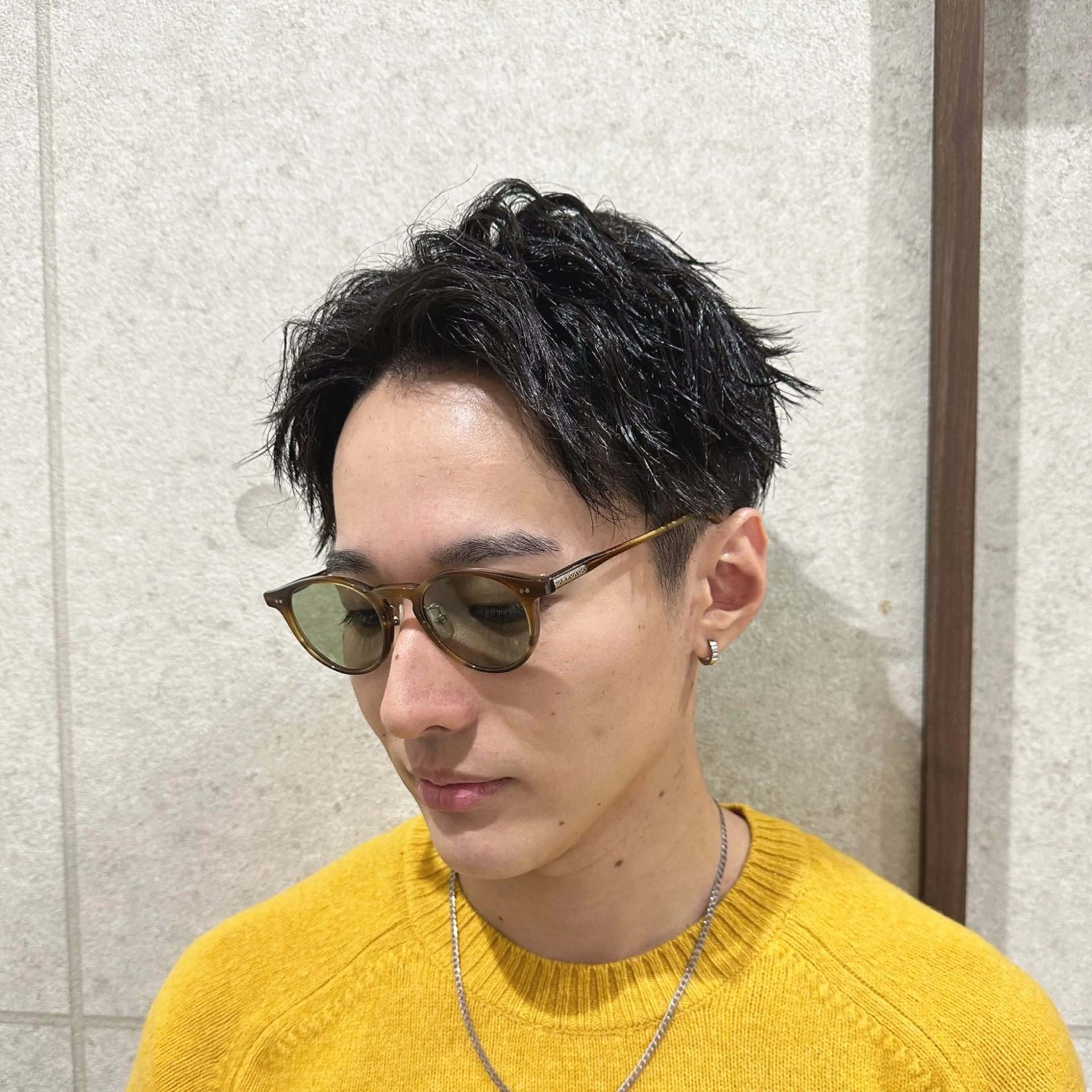 メンズ メンズショート カット パーマ 遠藤惟斗/自由が丘/ 透明感カラー/パーマのヘアスタイル