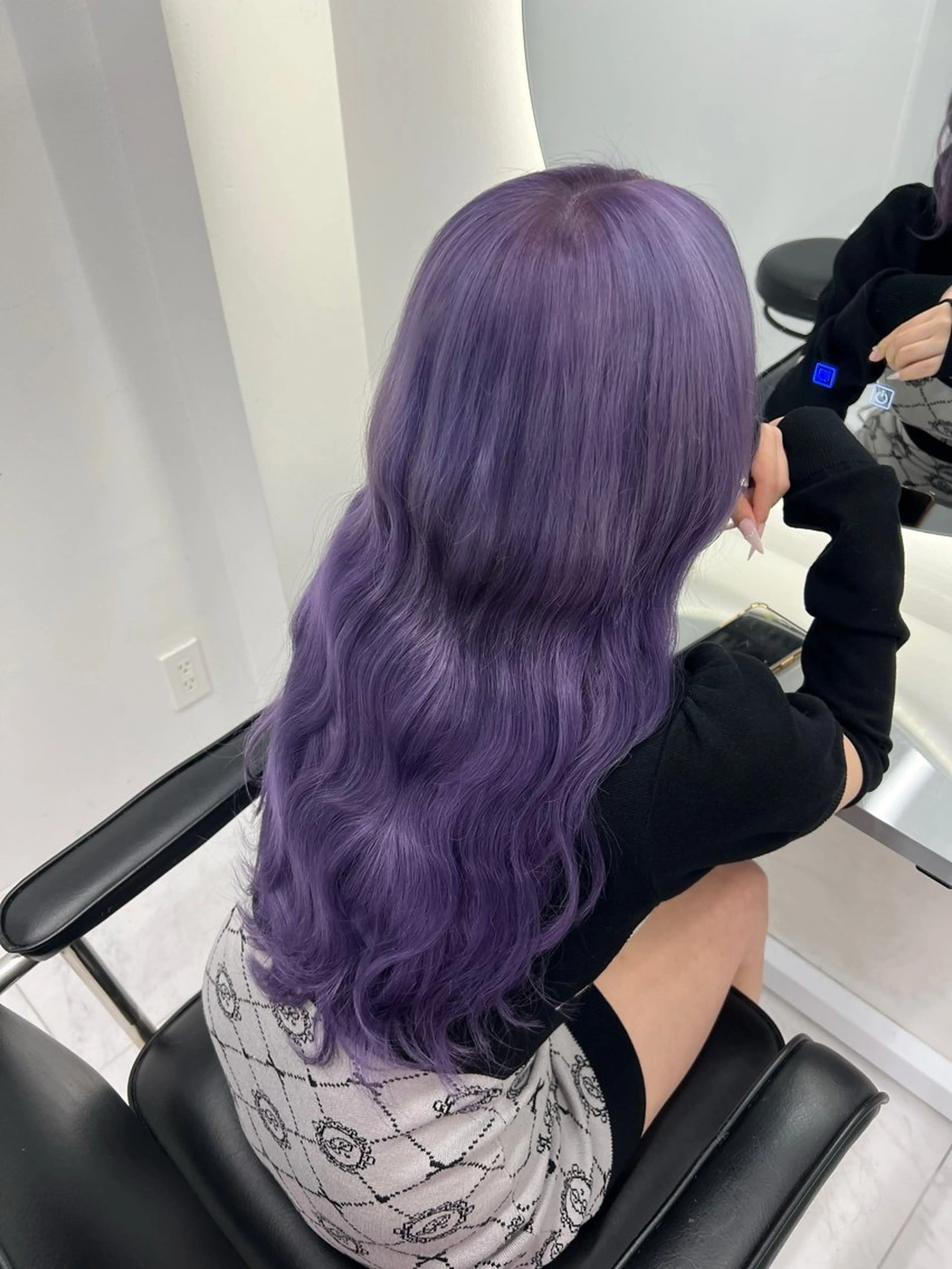 ロング カラー パープルカラー ヘアカラー エクステ 🦋エクステ🦋 TOMOKAのヘアスタイル