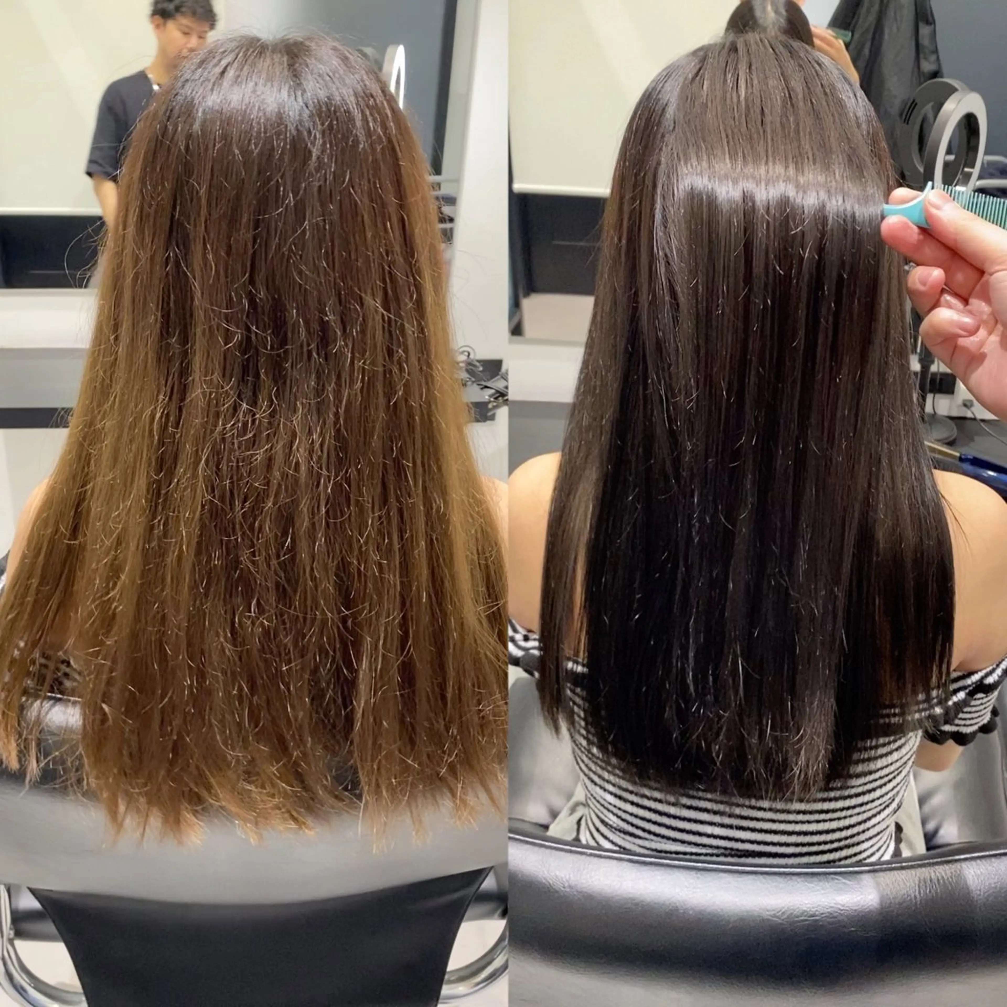 ロング カット ヘアカラー トリートメント 髪質改善水素TR× レイヤーカット/熊澤のヘアスタイル