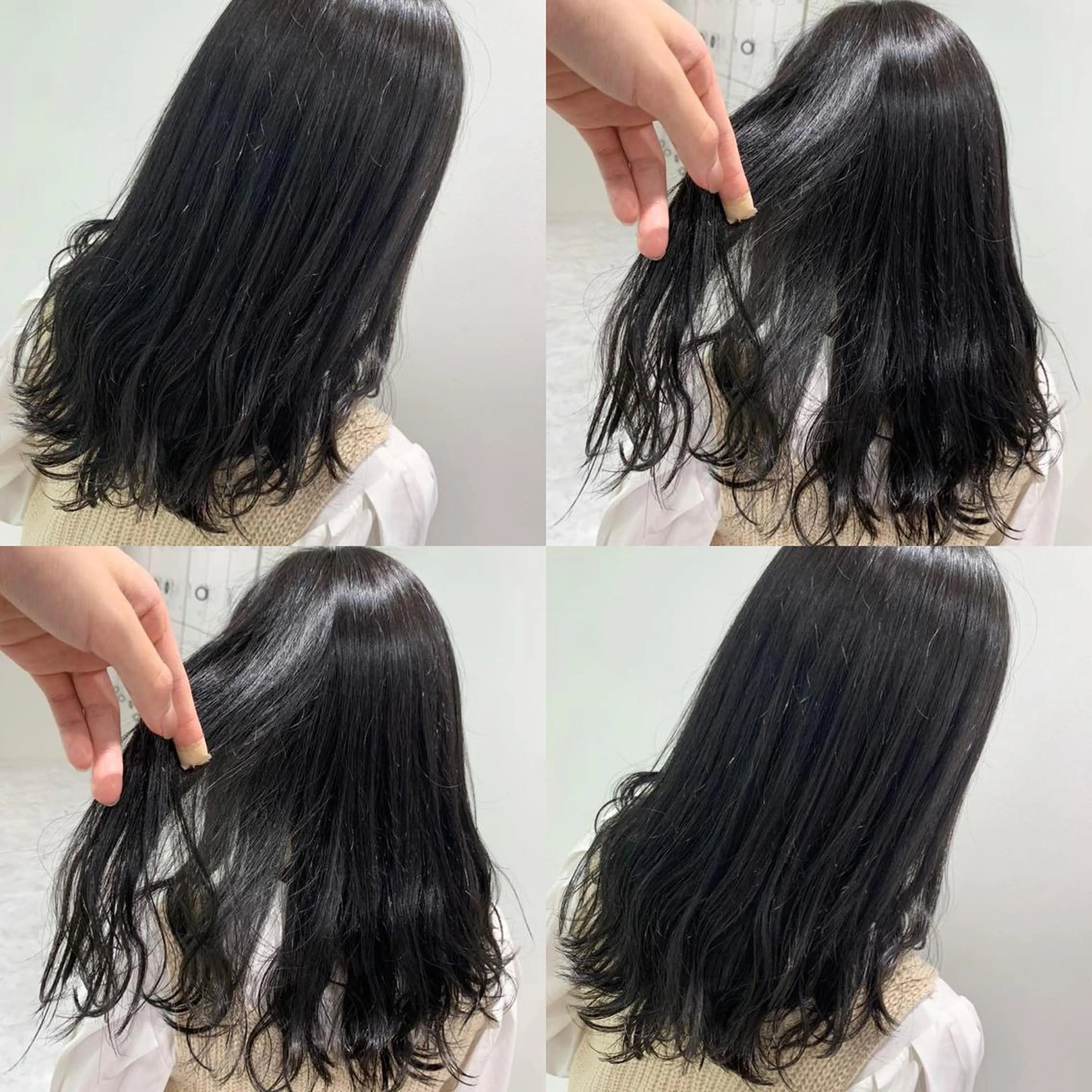 セミロング ヘアカラー ヘッドスパ ヘアセット I S所属・🌿透明感カラー‪ 縮毛矯正✨かずきのヘアスタイル