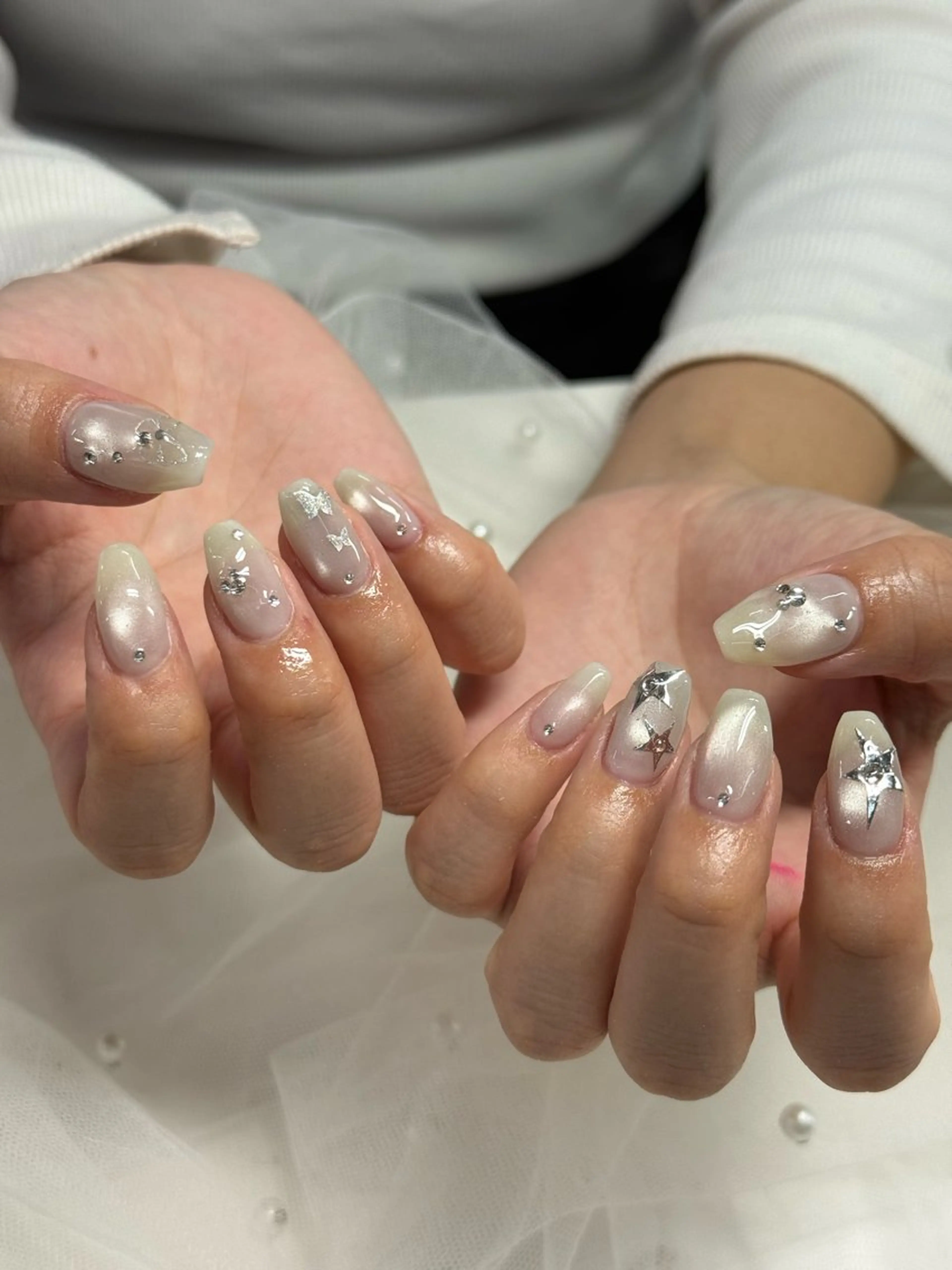 ネイル マグネットネイル ハンドネイル WOLTOKYO渋谷 yunaのネイルデザイン