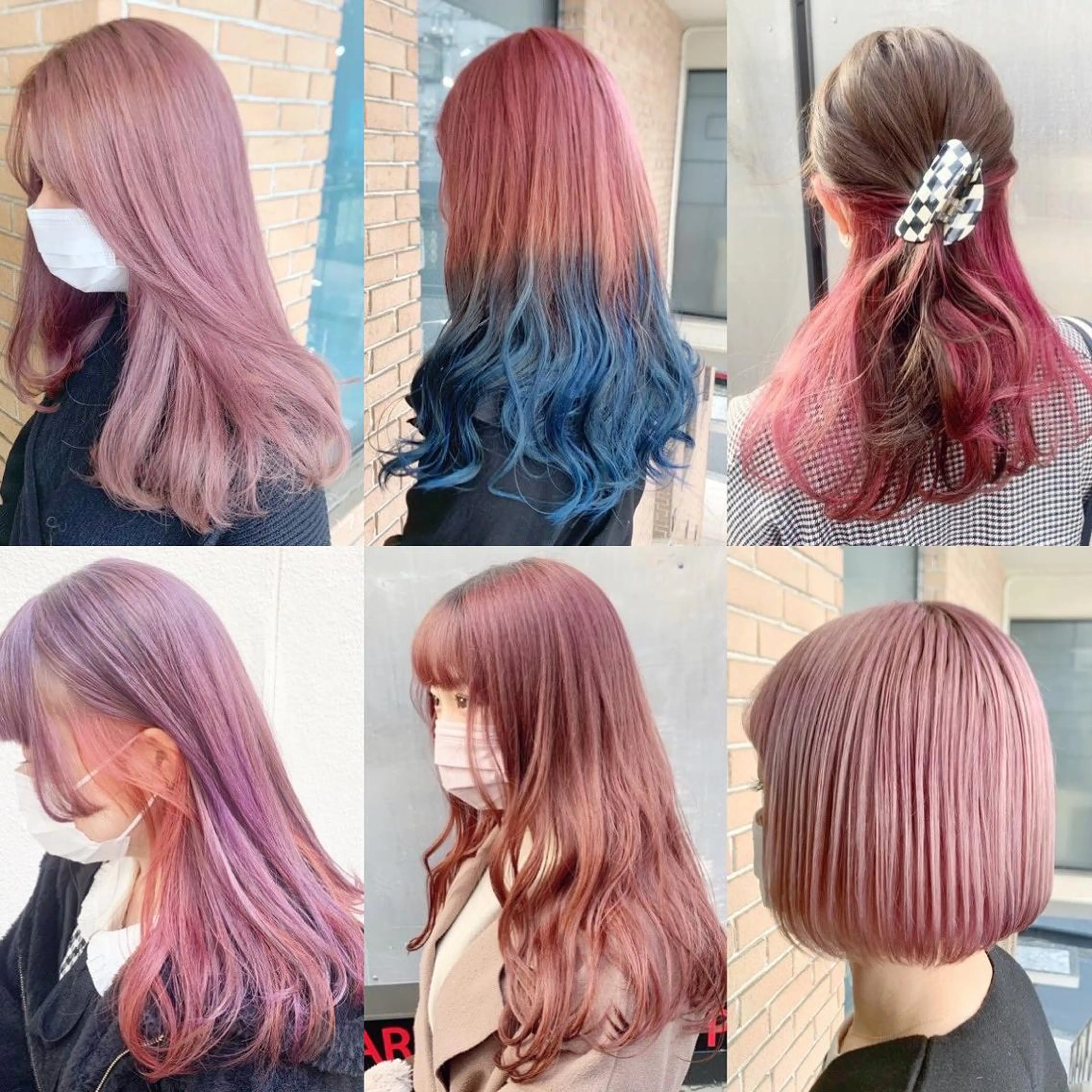 ロング カラー ヘアアレンジ ブリーチ ヘアカラー ピンクカラー🩷 ヘアセットＮＯ.1のヘアスタイル