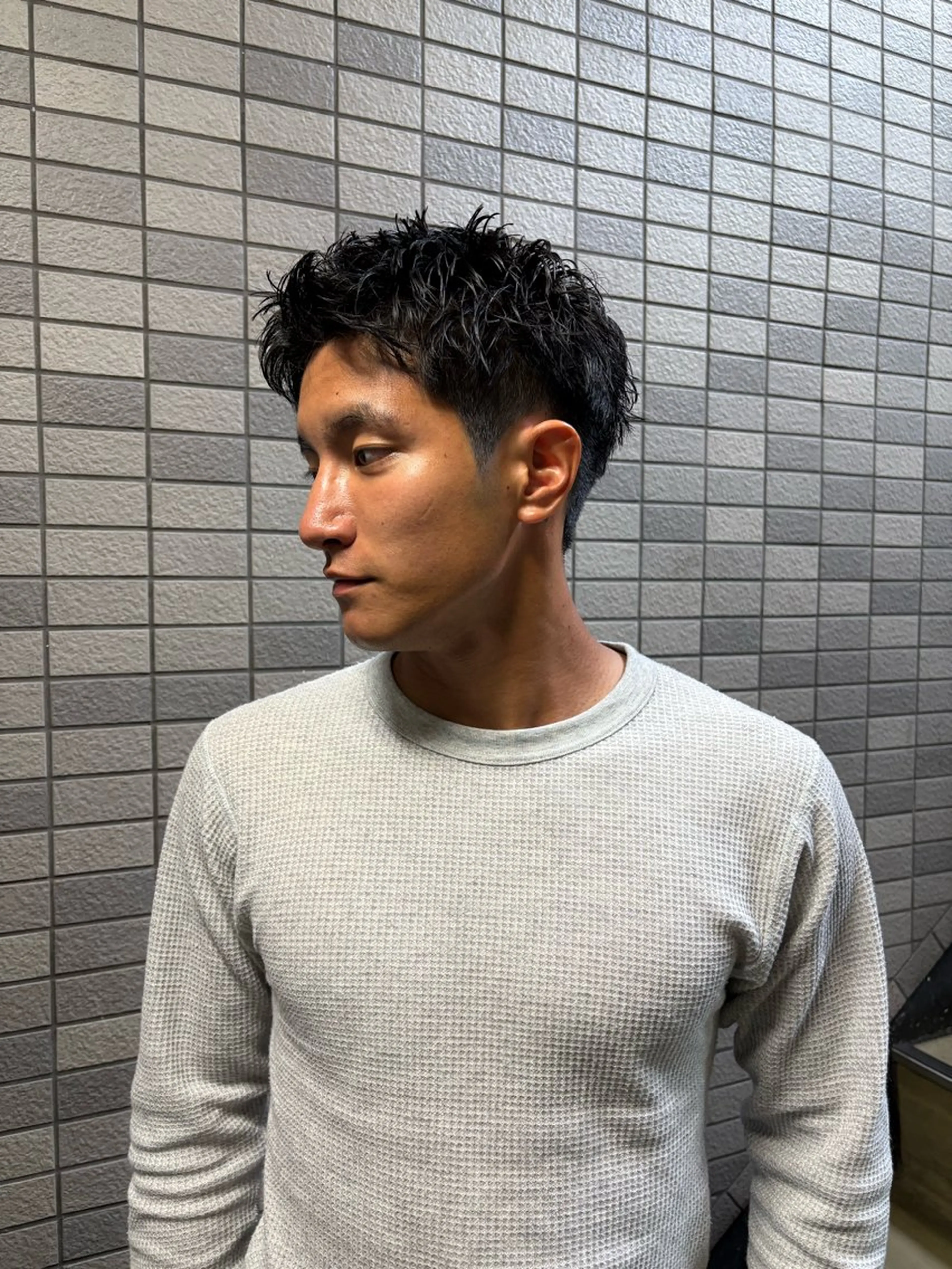 ショート パーマ メンズ メンズブリーチ メンズハイライト メンズインナーカラー メンズパーマ プードルパーマ カット パーマ トリートメント charme所属・💈メンズ特化 /伊藤大輝💈のヘアスタイル