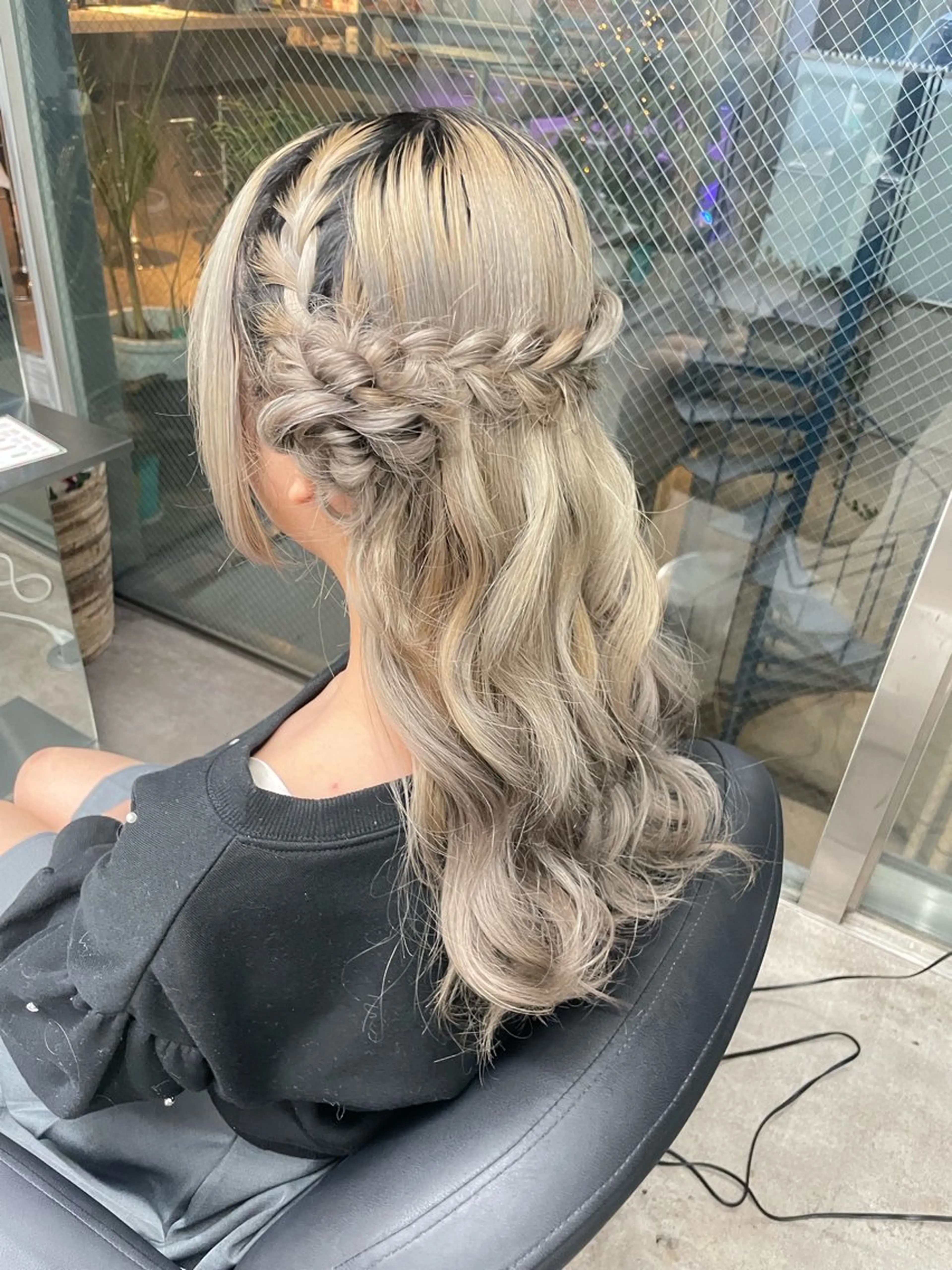 ヘアアレンジ ヘアセット 速水 ゆきののヘアスタイル