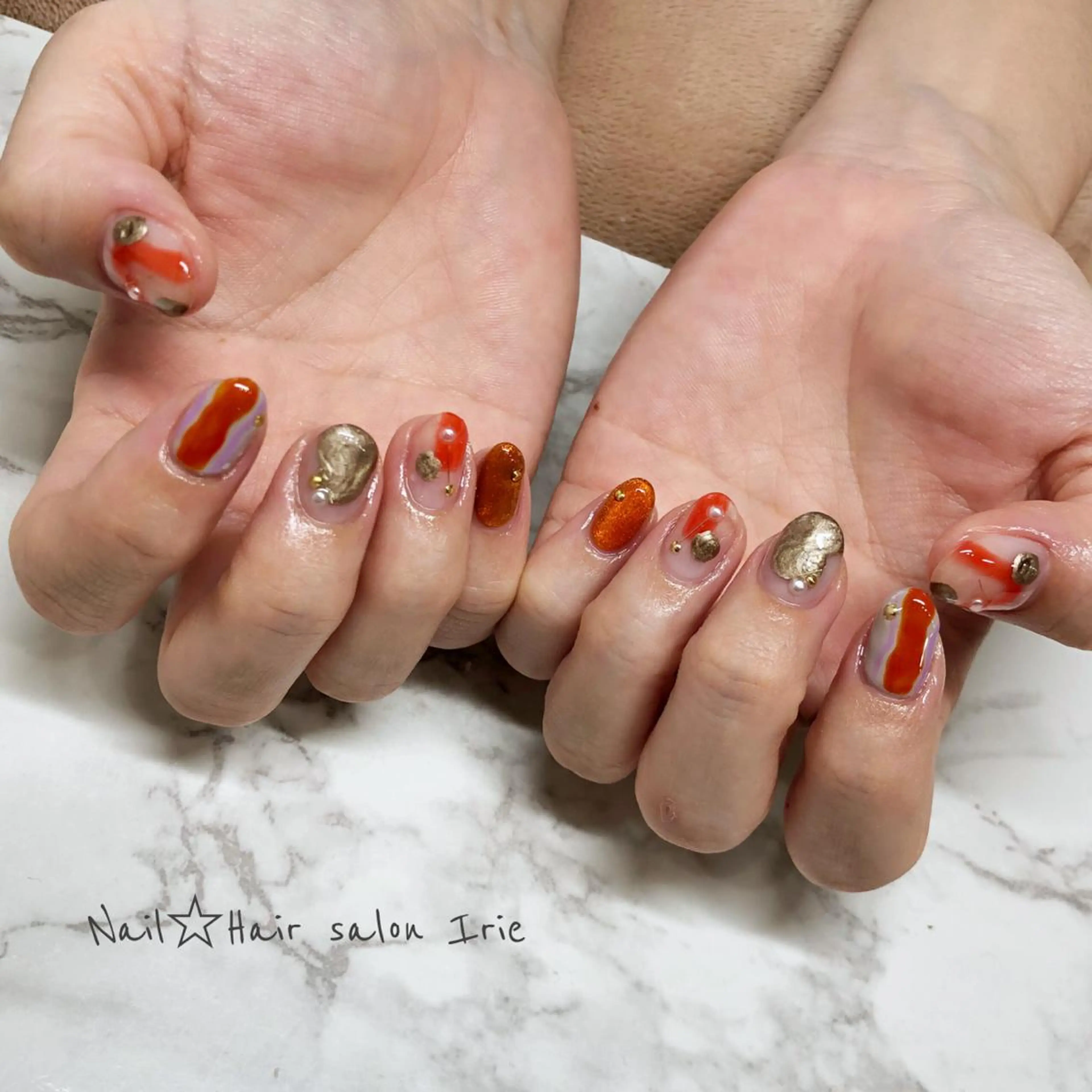 ネイル ハンドネイル Hair salon Irie所属・與儀 知佳のネイルデザイン