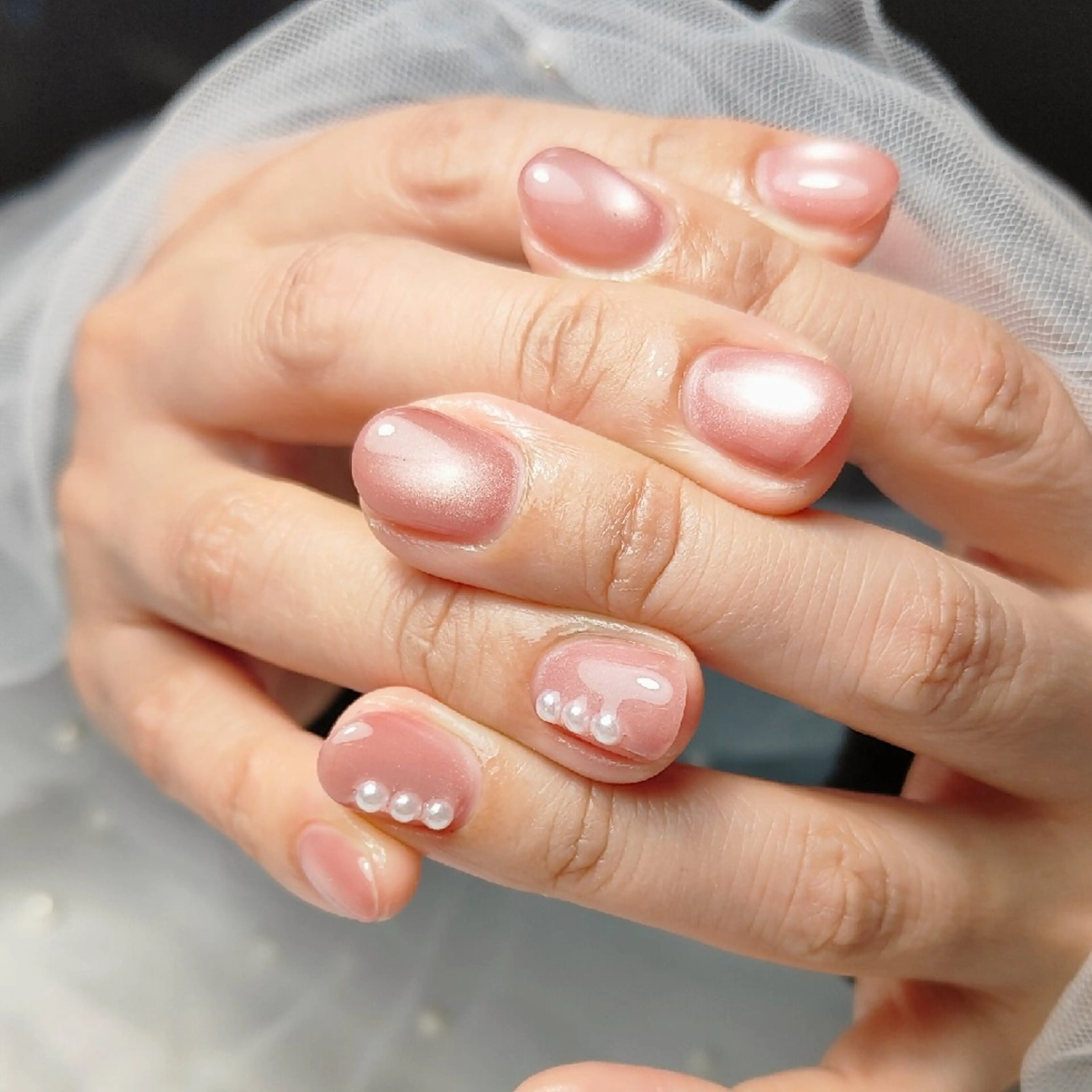 ネイル マグネットネイル ハンドネイル CLEAR NAILのネイルデザイン