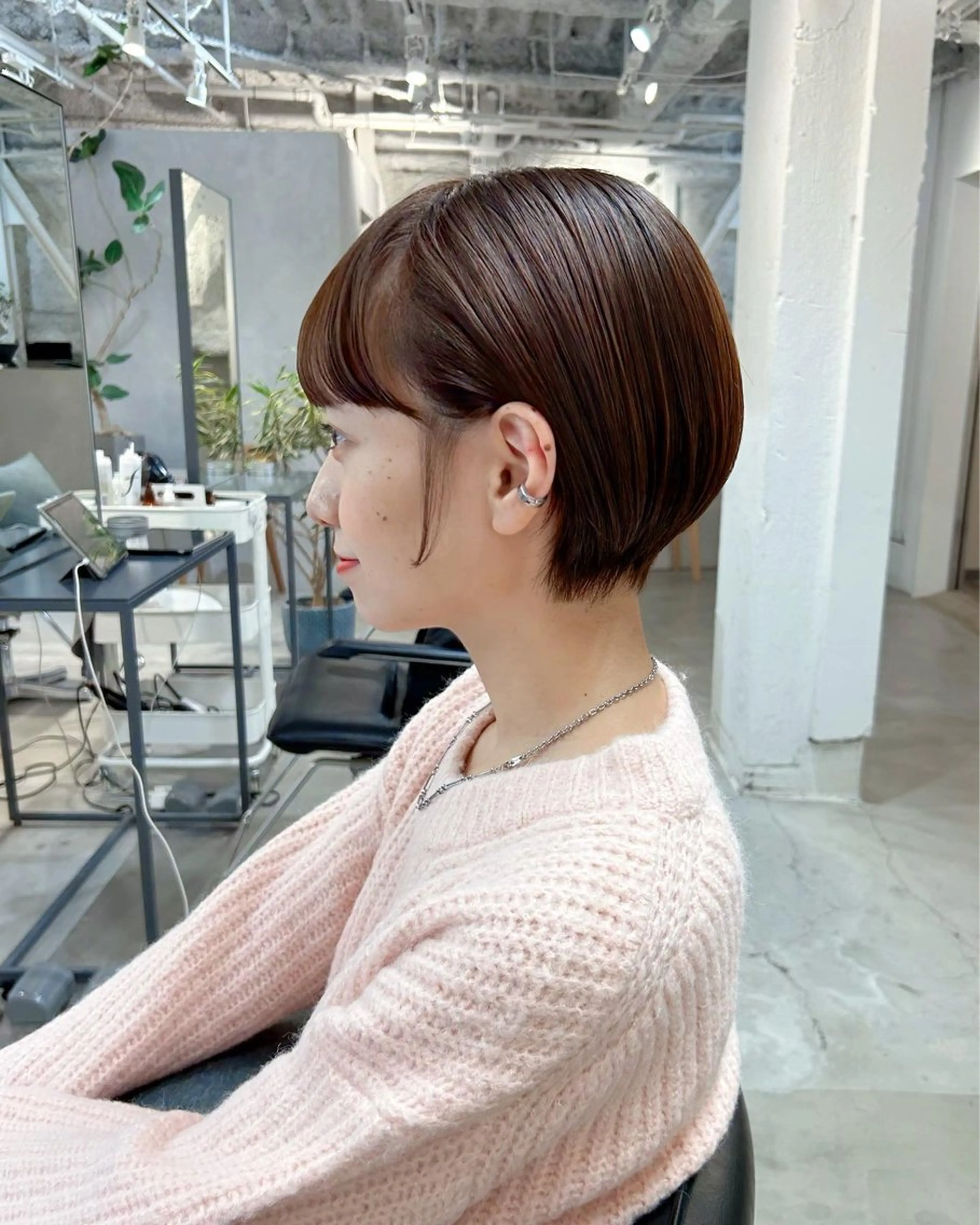 ショート ショートボブ ボブ ショートヘア ワイドバング カット ヘアカラー ❤️ショートカット ・顔周りカット❤️のヘアスタイル
