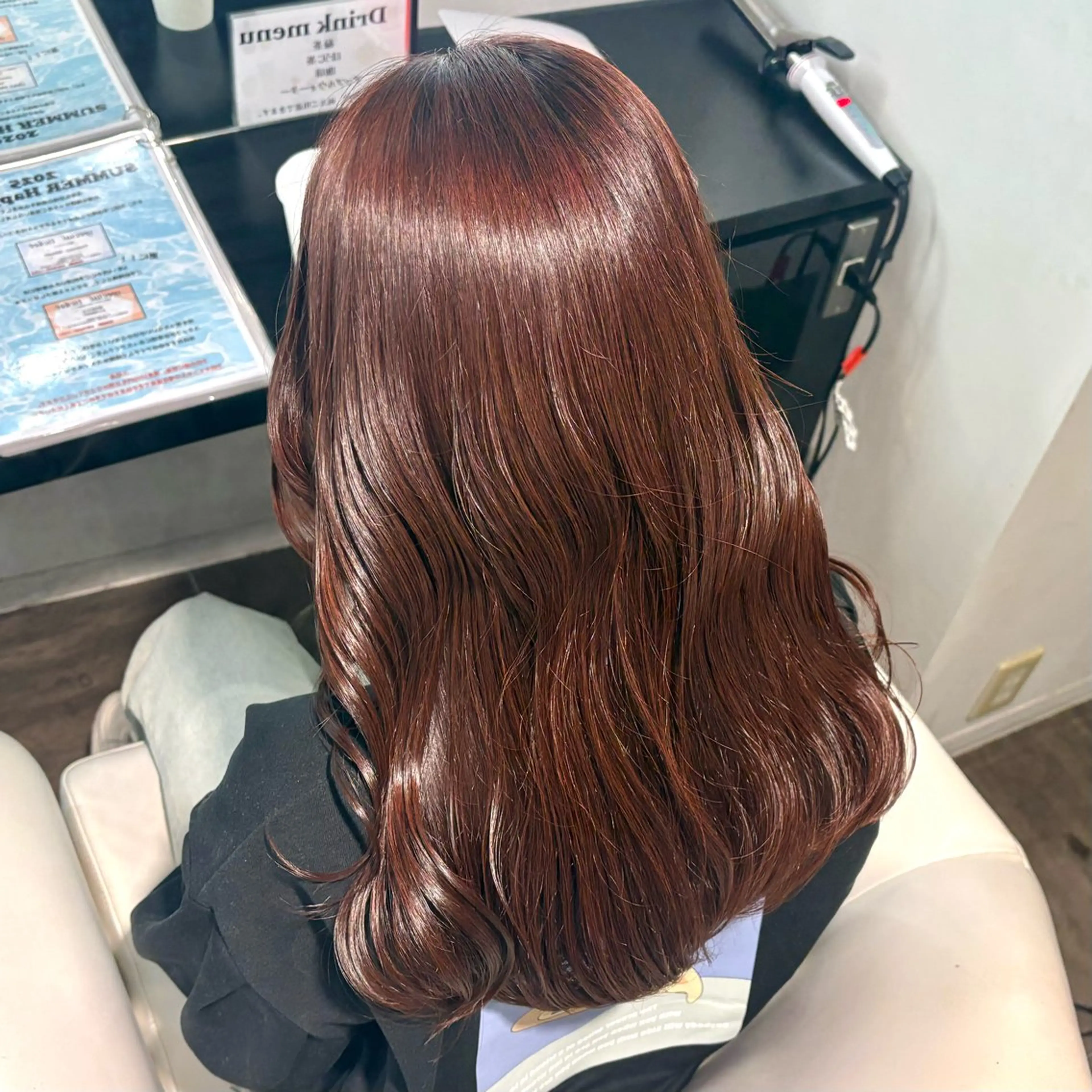 ロング カラー ブリーチ ブラウンカラー ダブルカラー ブリーチなしカラー オレンジ ヘアカラー トリートメント 🤍愛されヘア⌇ 𝐑 𝐈 𝐎🤍のヘアスタイル