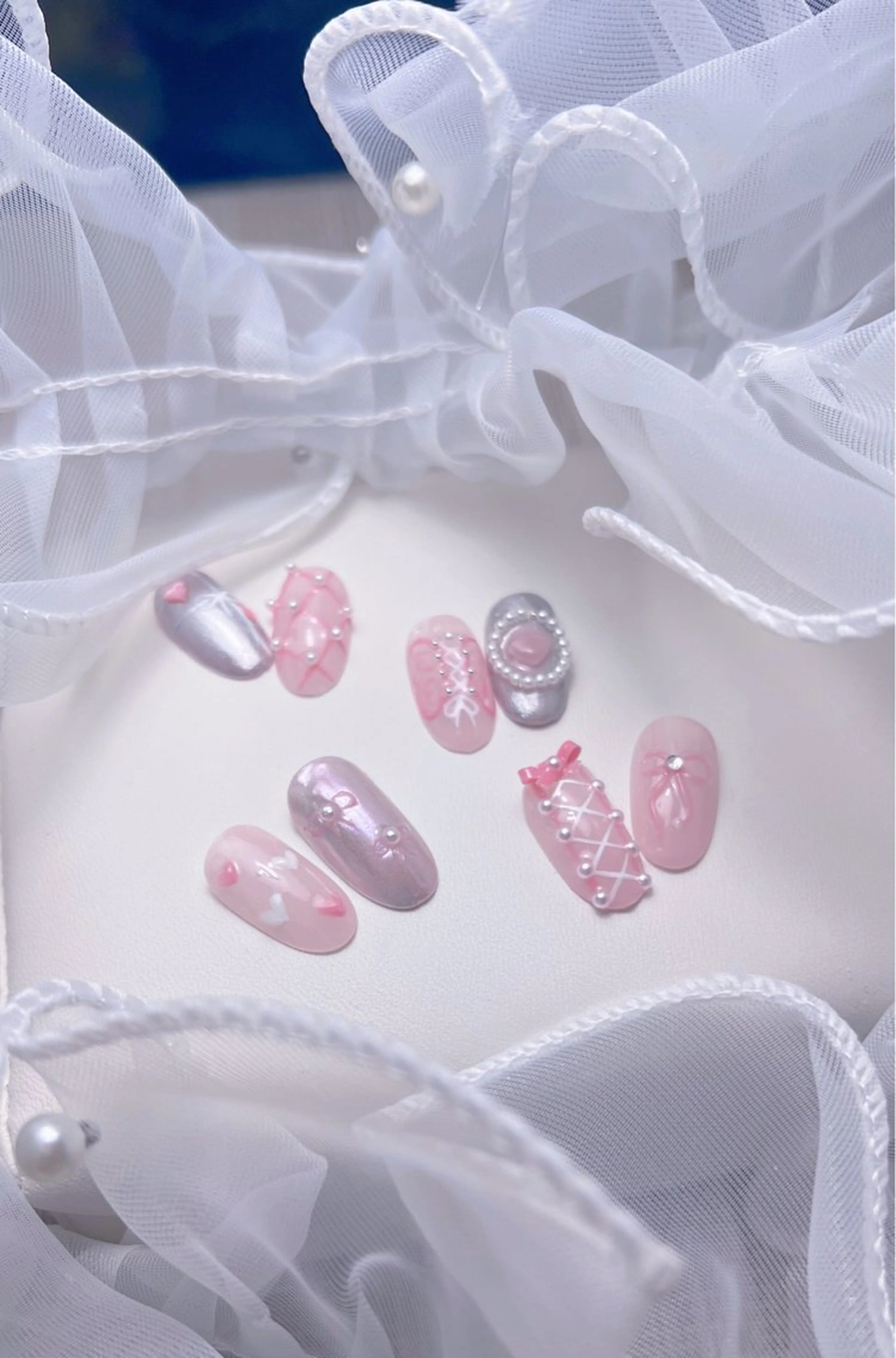 ネイル ハンドネイル 🦋y y Nail 🤍のネイルデザイン