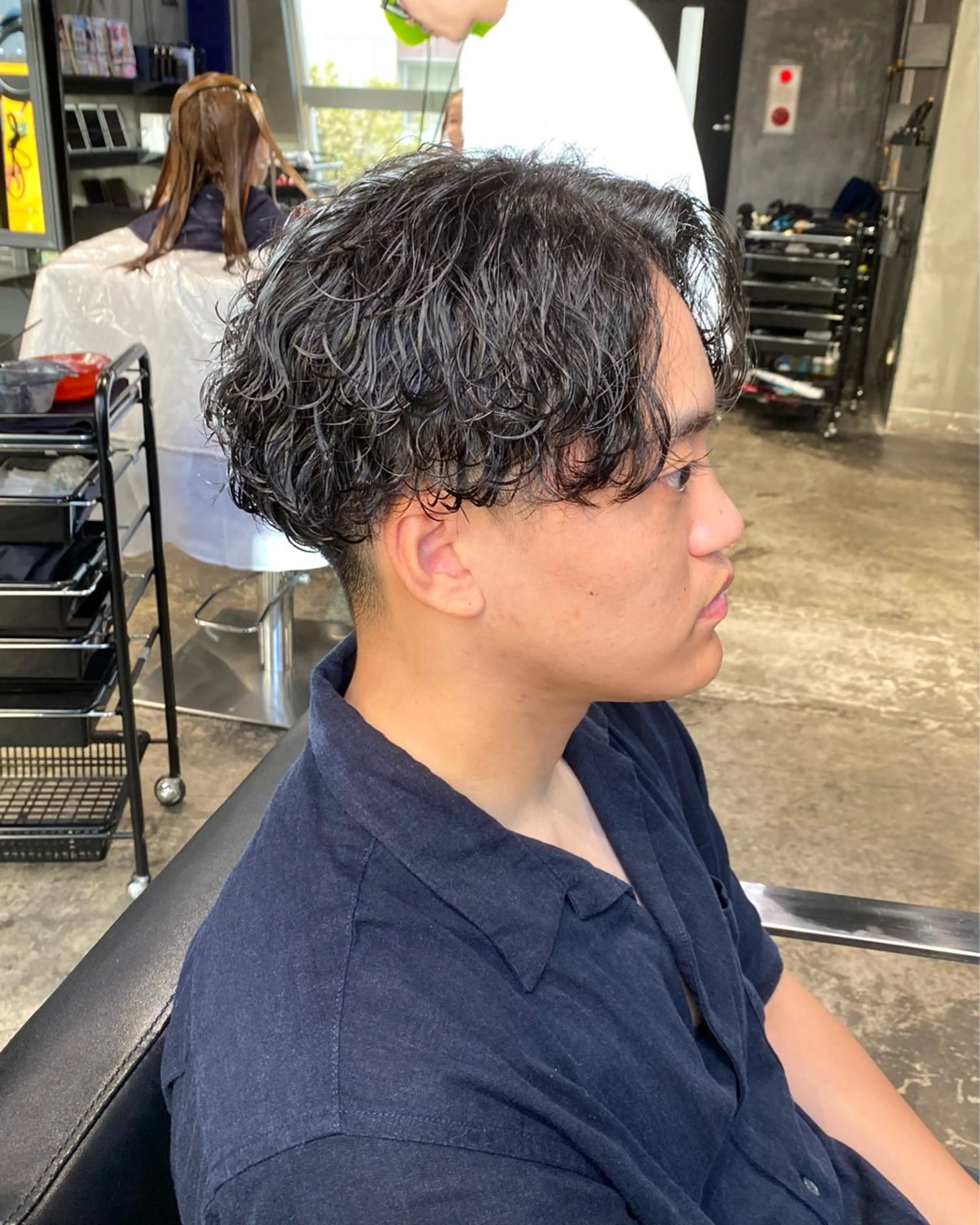 ショート パーマ メンズ カット パーマ Agu hair lore沼館店所属・八戸パーマ/メンズパ ーマ/シンゴ。のヘアスタイル
