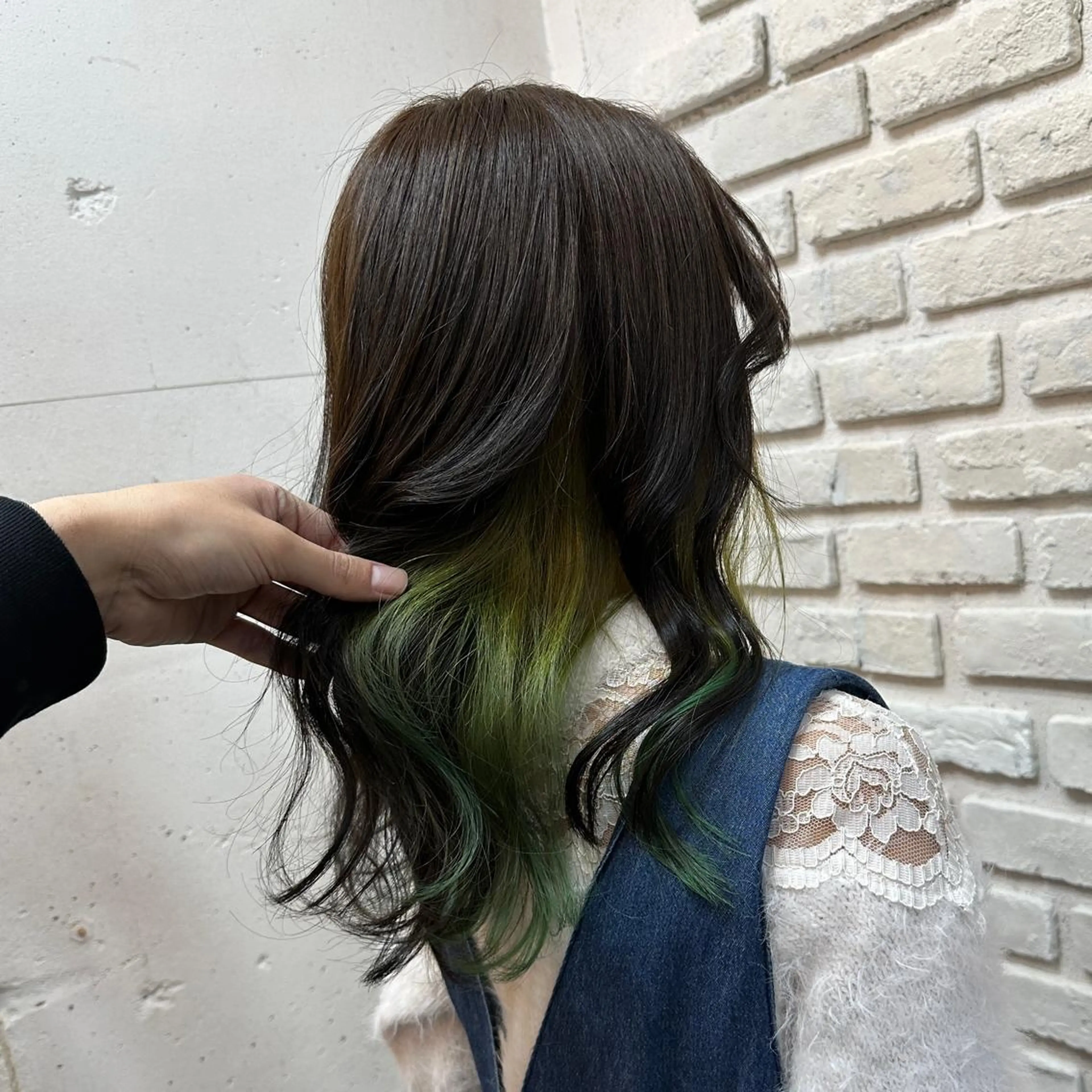 セミロング カラー メンズパーマ 本多のヘアスタイル