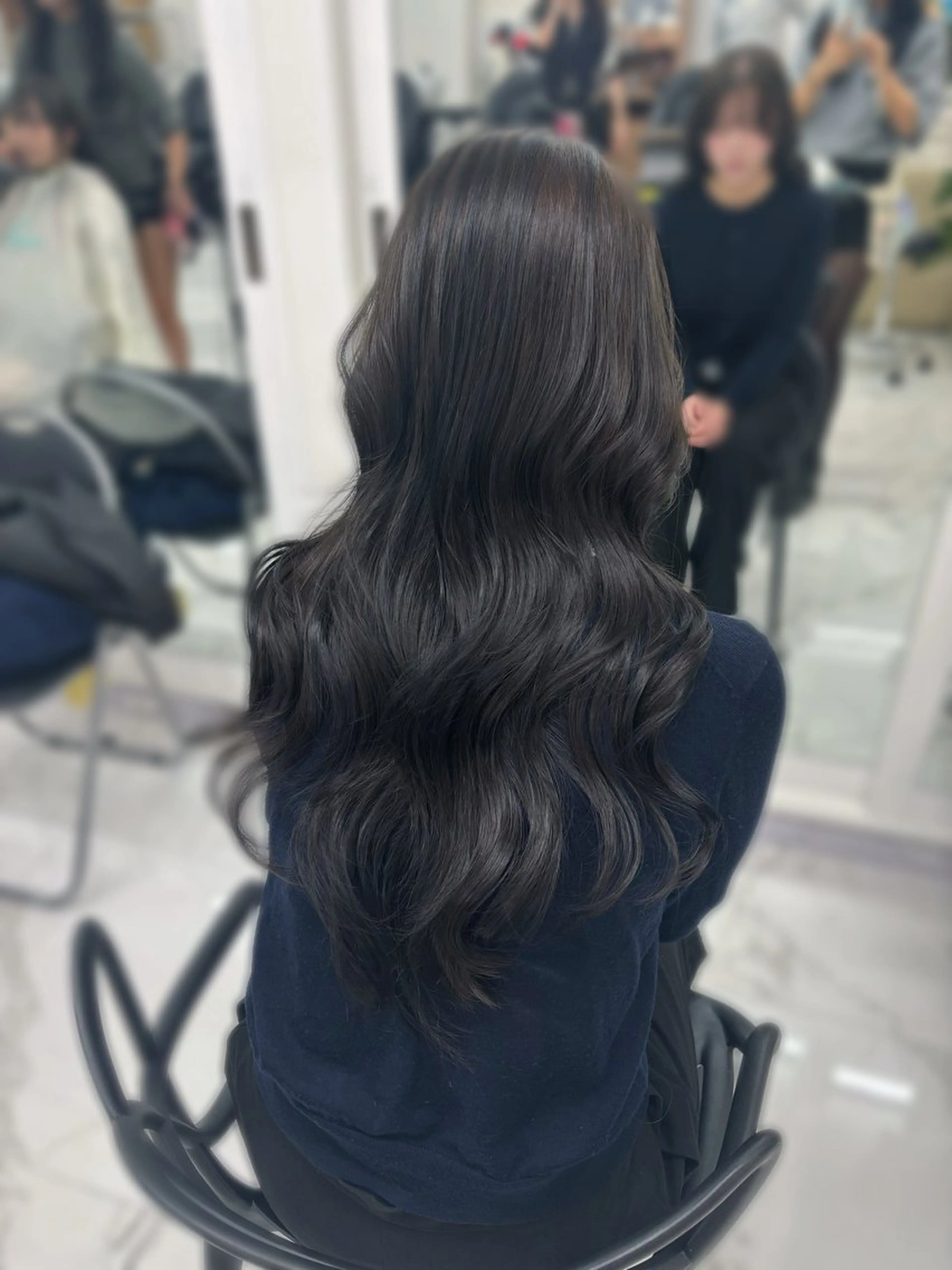 ロング カラー カット ヘアカラー 韓国ヘア/艶カラー/ レイヤー🩵mikuのヘアスタイル