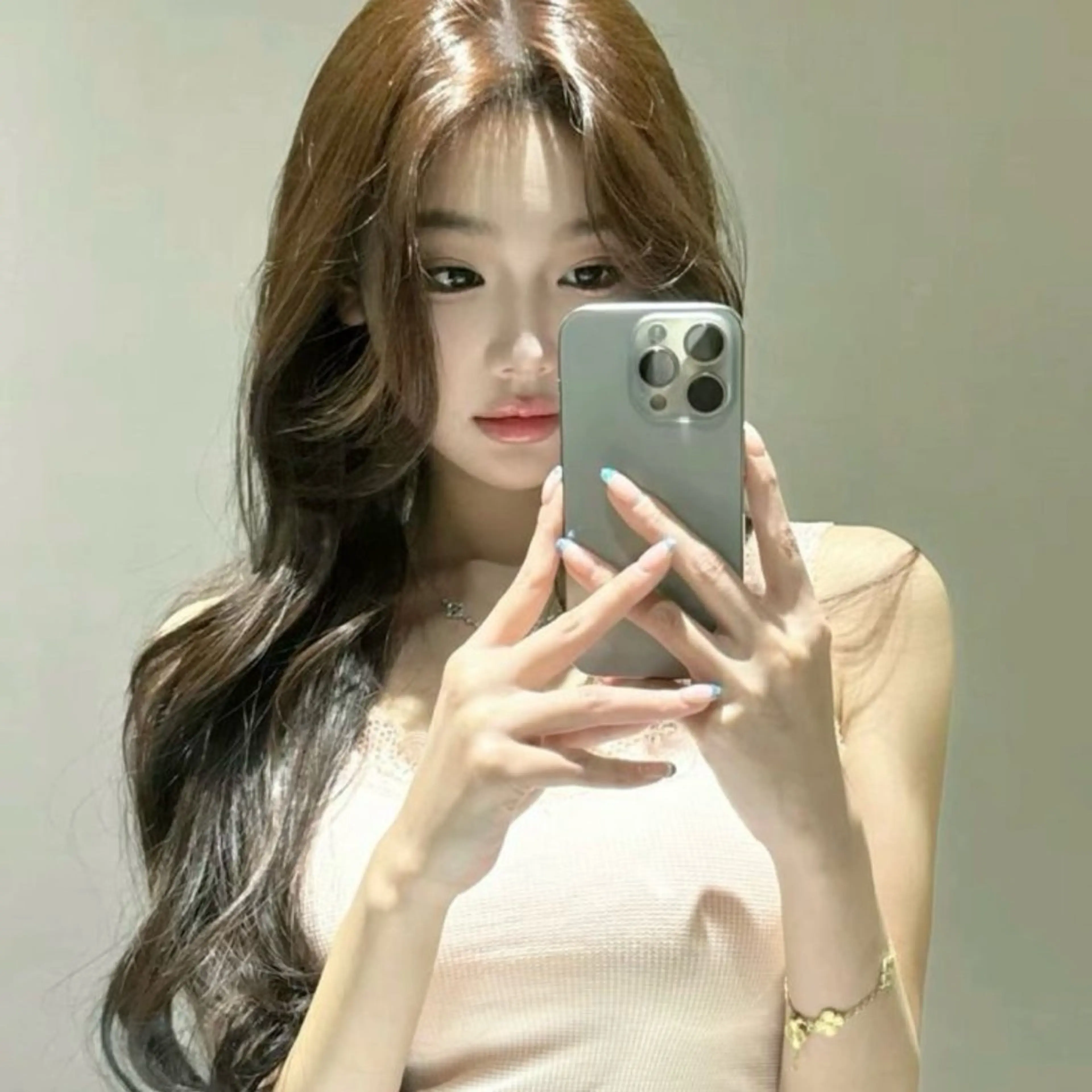 カラー ヘアカラー トリートメント ヘアセット 🤍ベージュ/透明感 韓国ヘア/まりん🤍のヘアスタイル