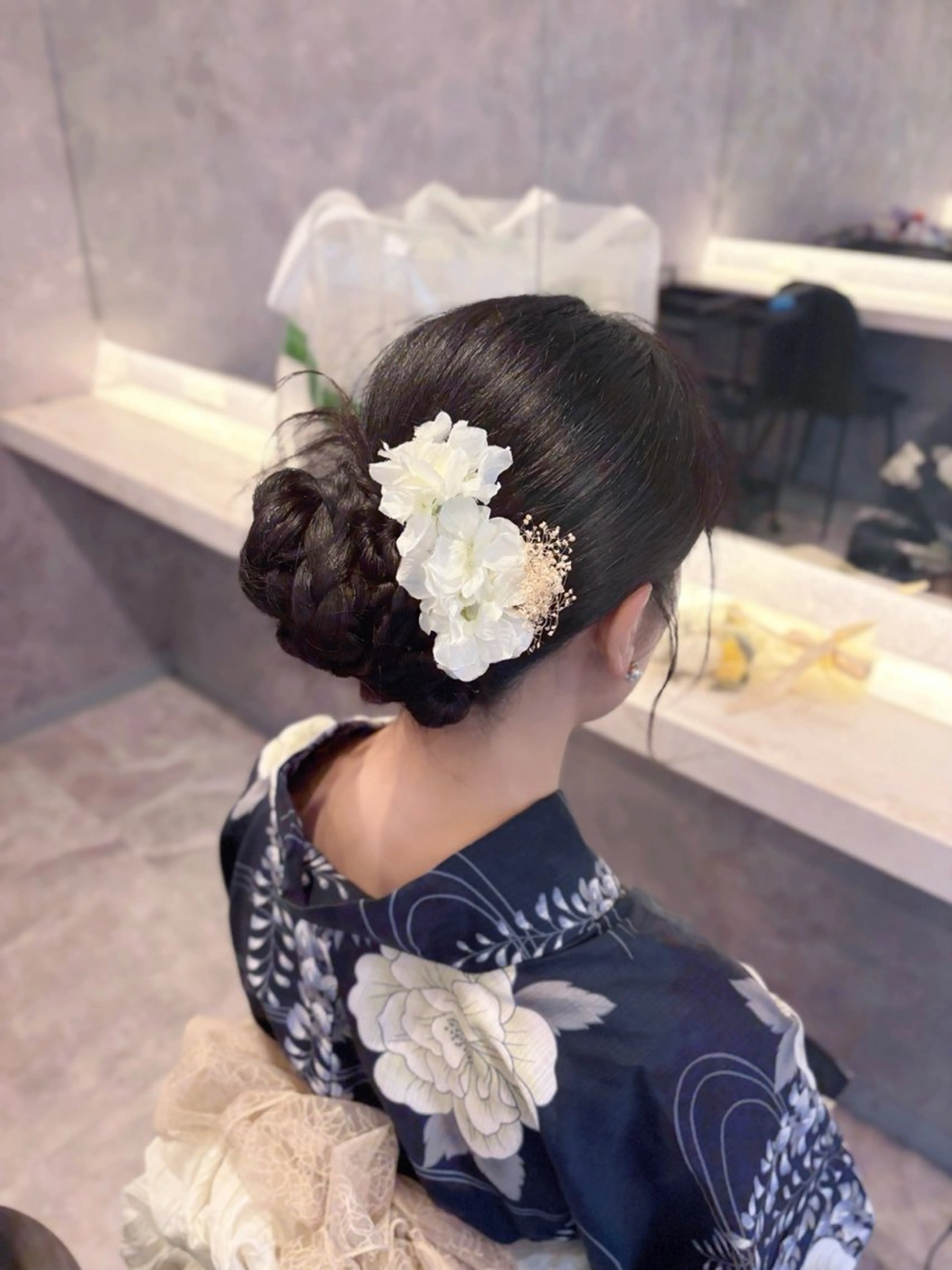 ロング ヘアアレンジ ヘアセット Maho カラーモデル募集中のヘアスタイル
