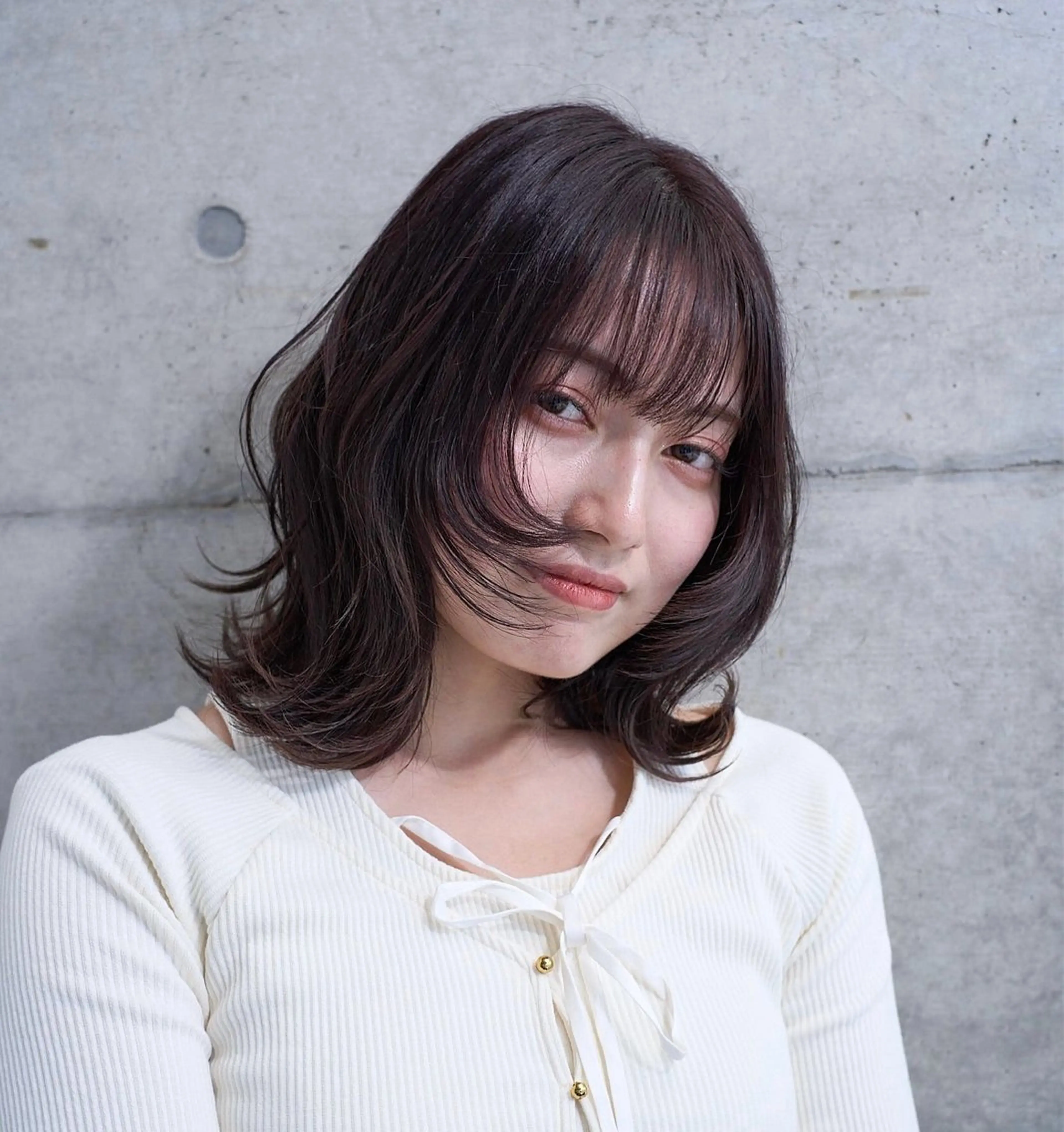 ミディアム 💎レイヤー×顔周り カット💎杉原のヘアスタイル