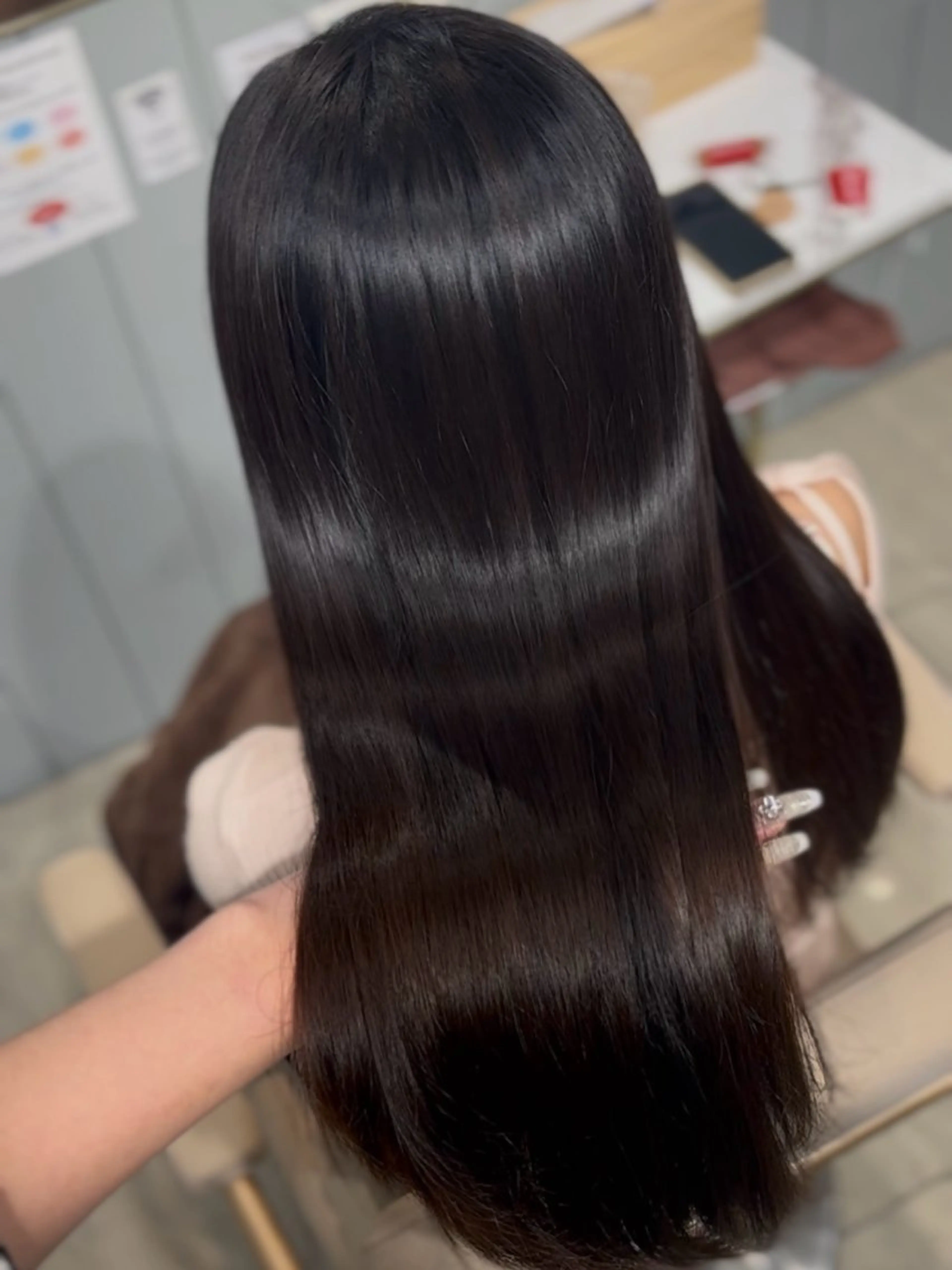 【本気の髪質改善🎀✨】美髪縮毛矯正+メンテナンスカット+クイックトリートメントの写真