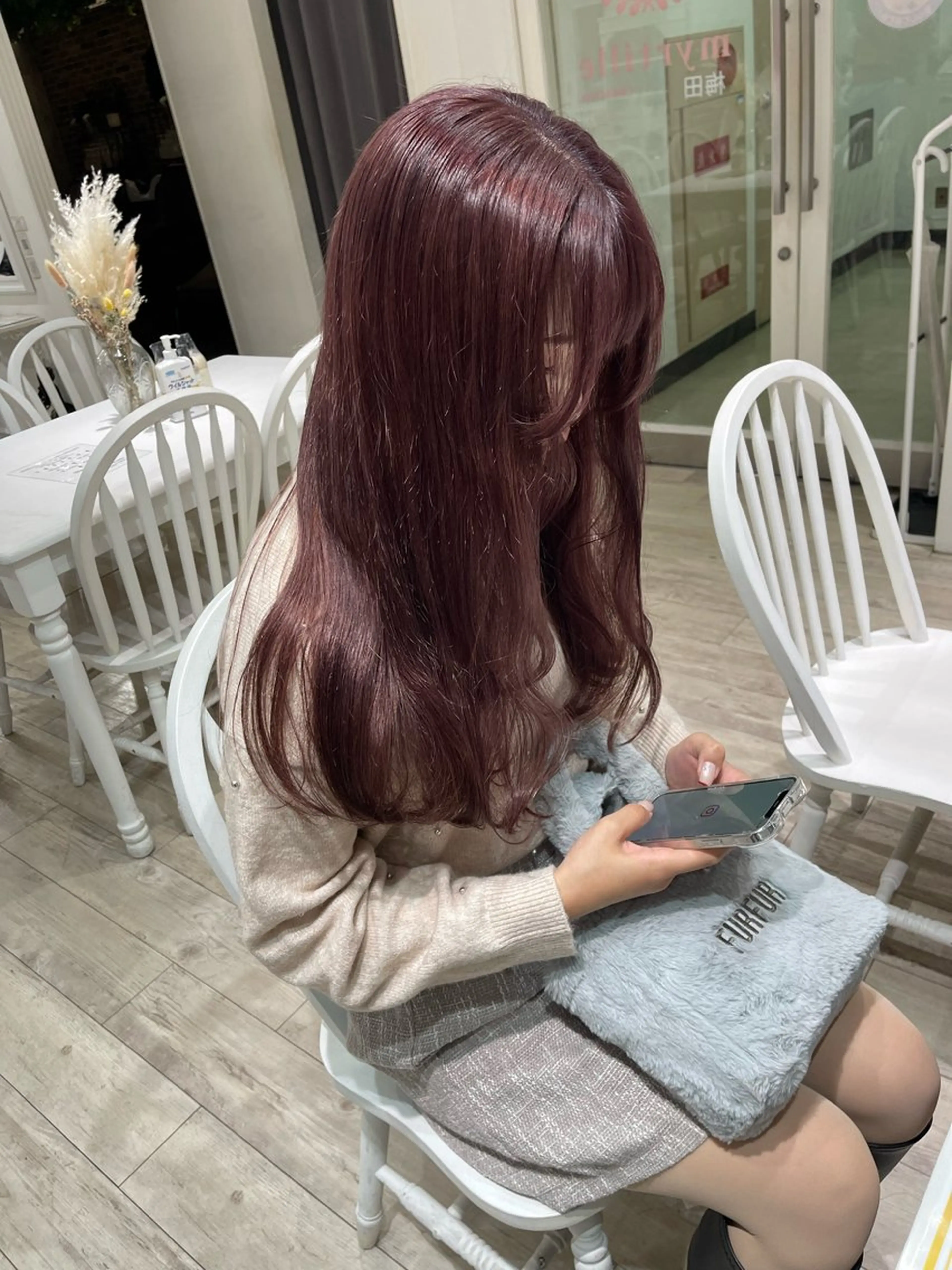 カラー ブラウンカラー ピンクカラー 色落ちまで可愛く✨ モテカラー別所好葉のヘアスタイル