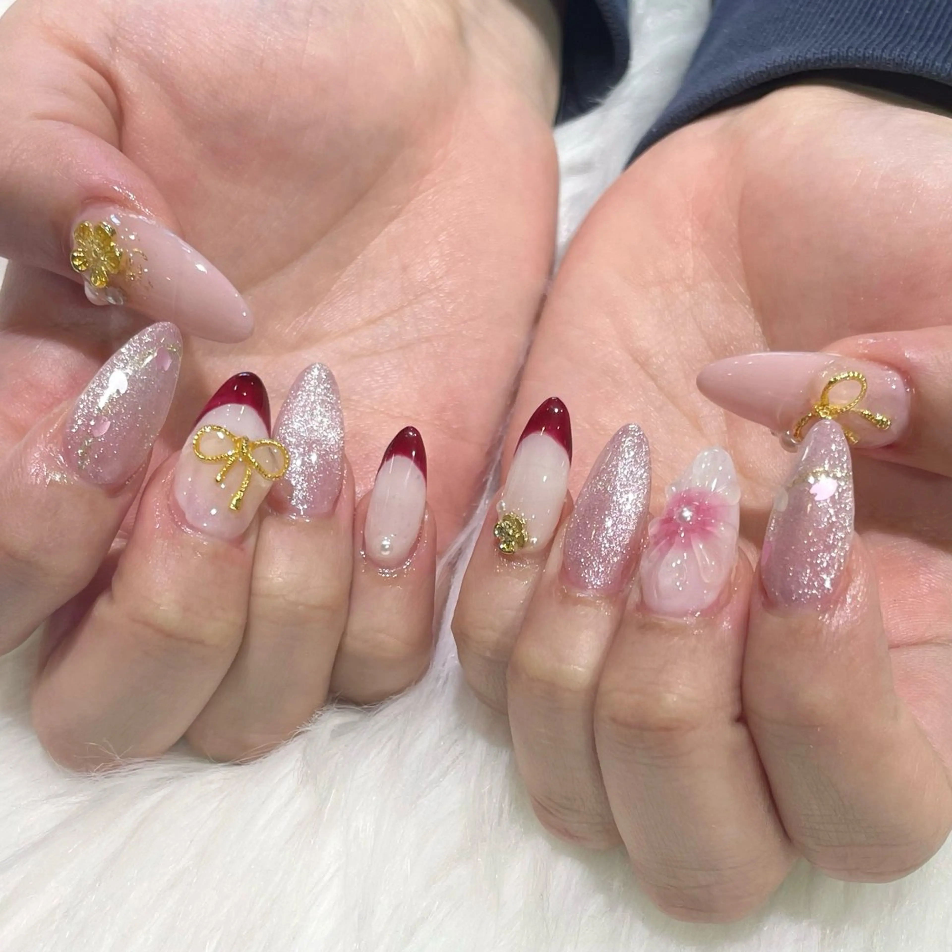 ネイル 成人式 ハンドネイル jujur HARUKA🌸のネイルデザイン
