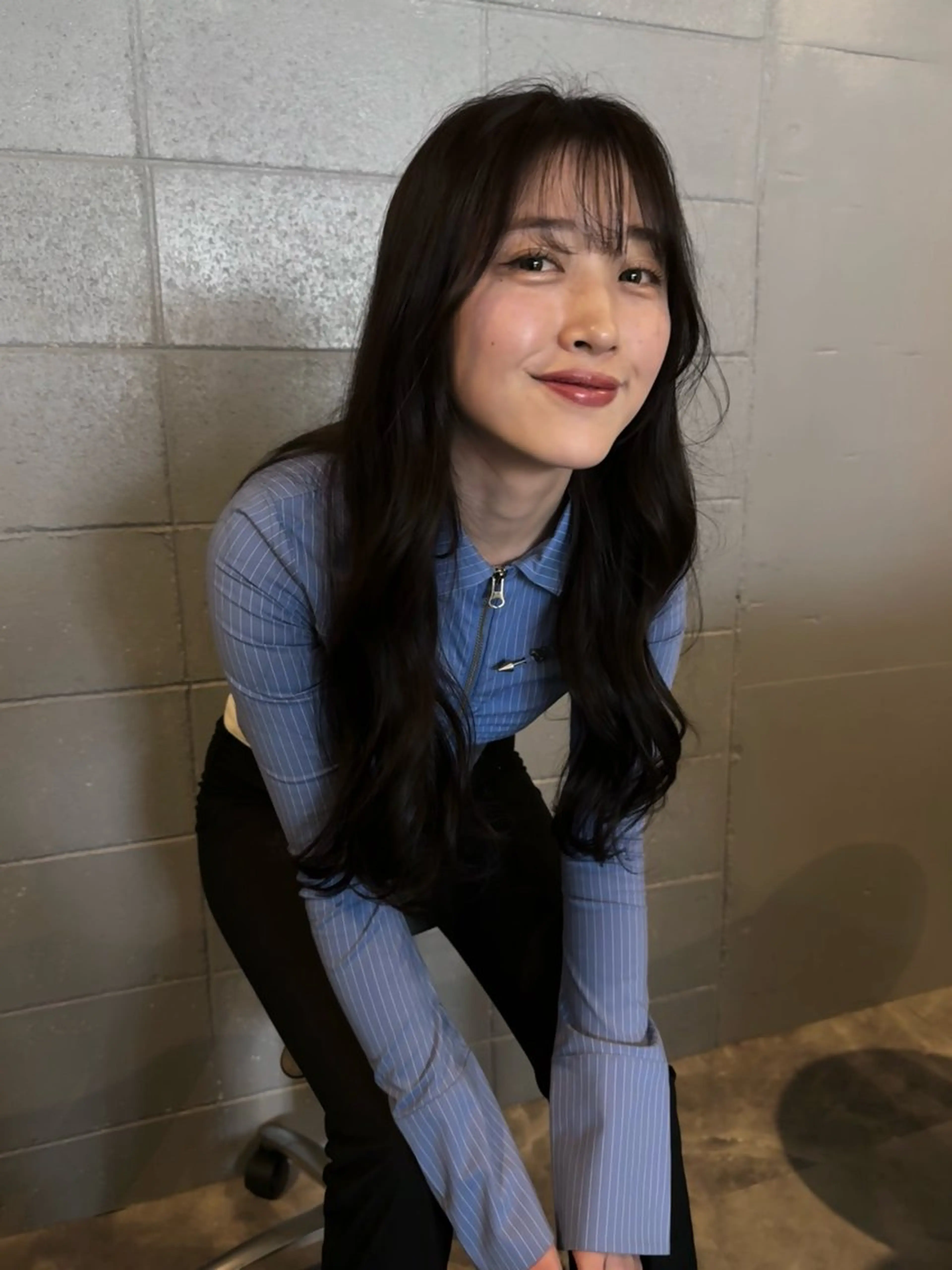 ロング カラー ブラウンカラー イルミナカラー カット ヘアカラー 画 kirikaのヘアスタイル