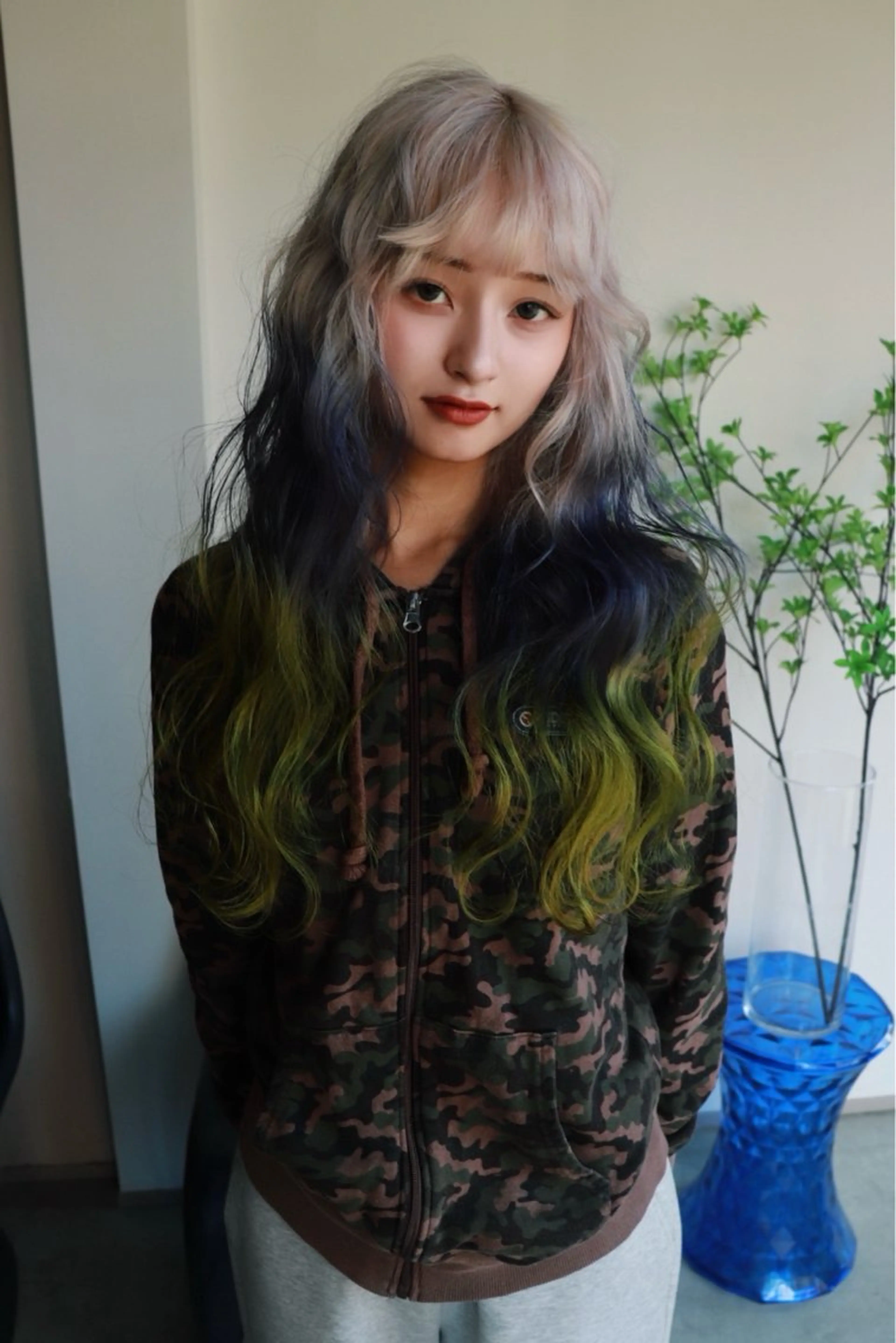 ロング カラー カット ヘアカラー トリートメント ヘアセット 色落ちまで2度綺麗な ハイトーン⭐️ヨシキのヘアスタイル