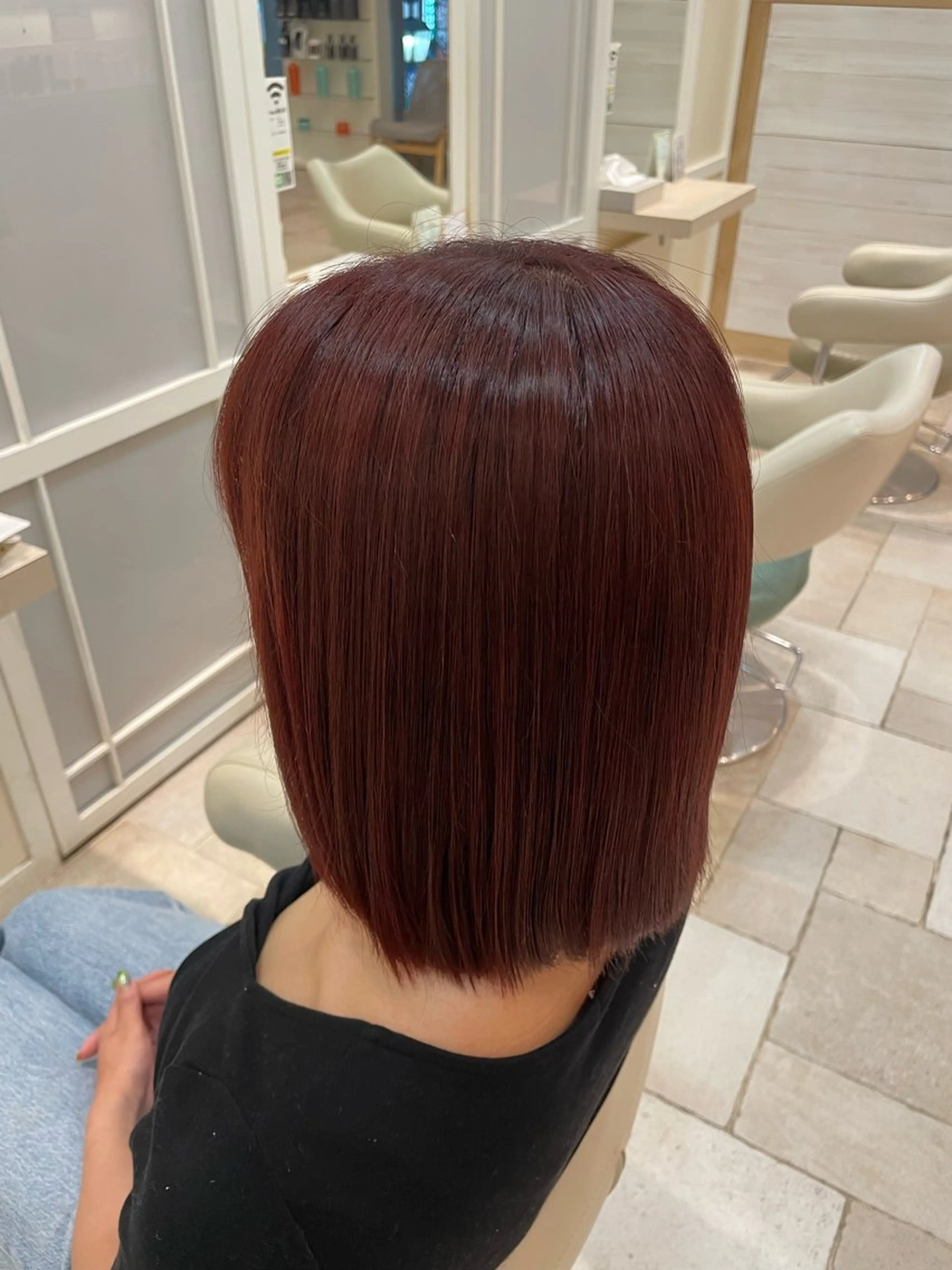 ミディアム ヘアカラー 青木 あいかのヘアスタイル