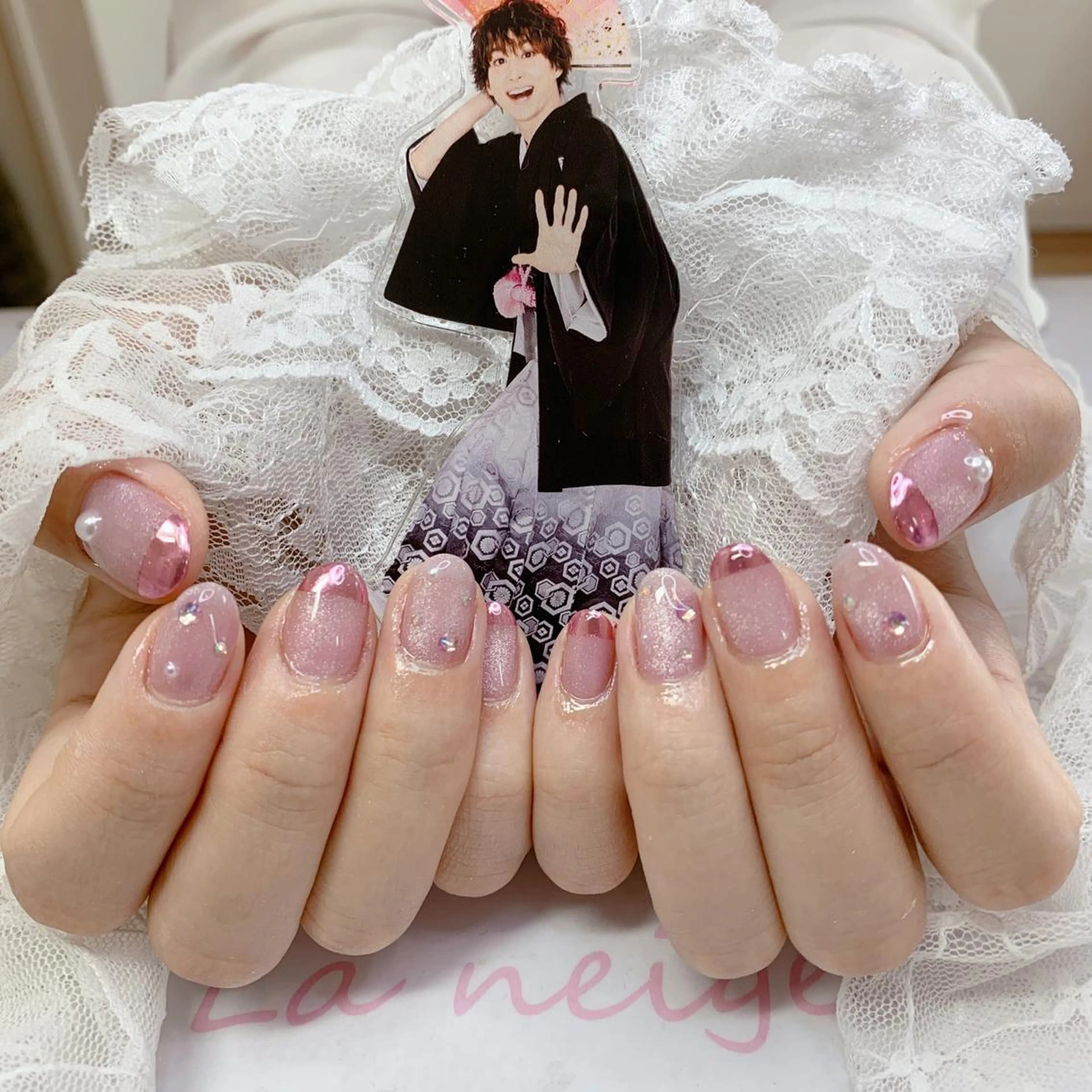 ネイル ハンドネイル La neige* yuki 🥯🍑のネイルデザイン