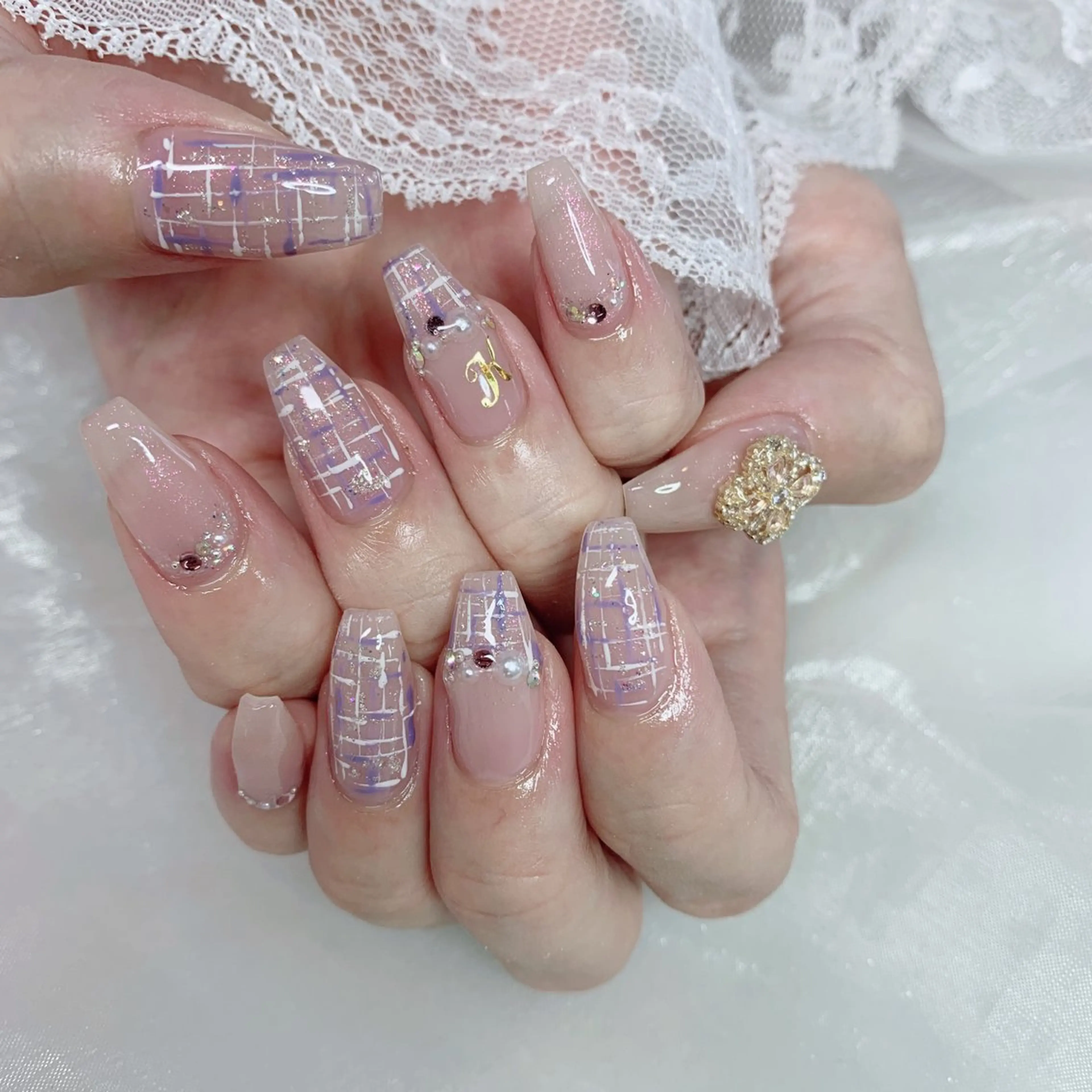 ネイル ハンドネイル La neige* yuki 🥯🍑のネイルデザイン