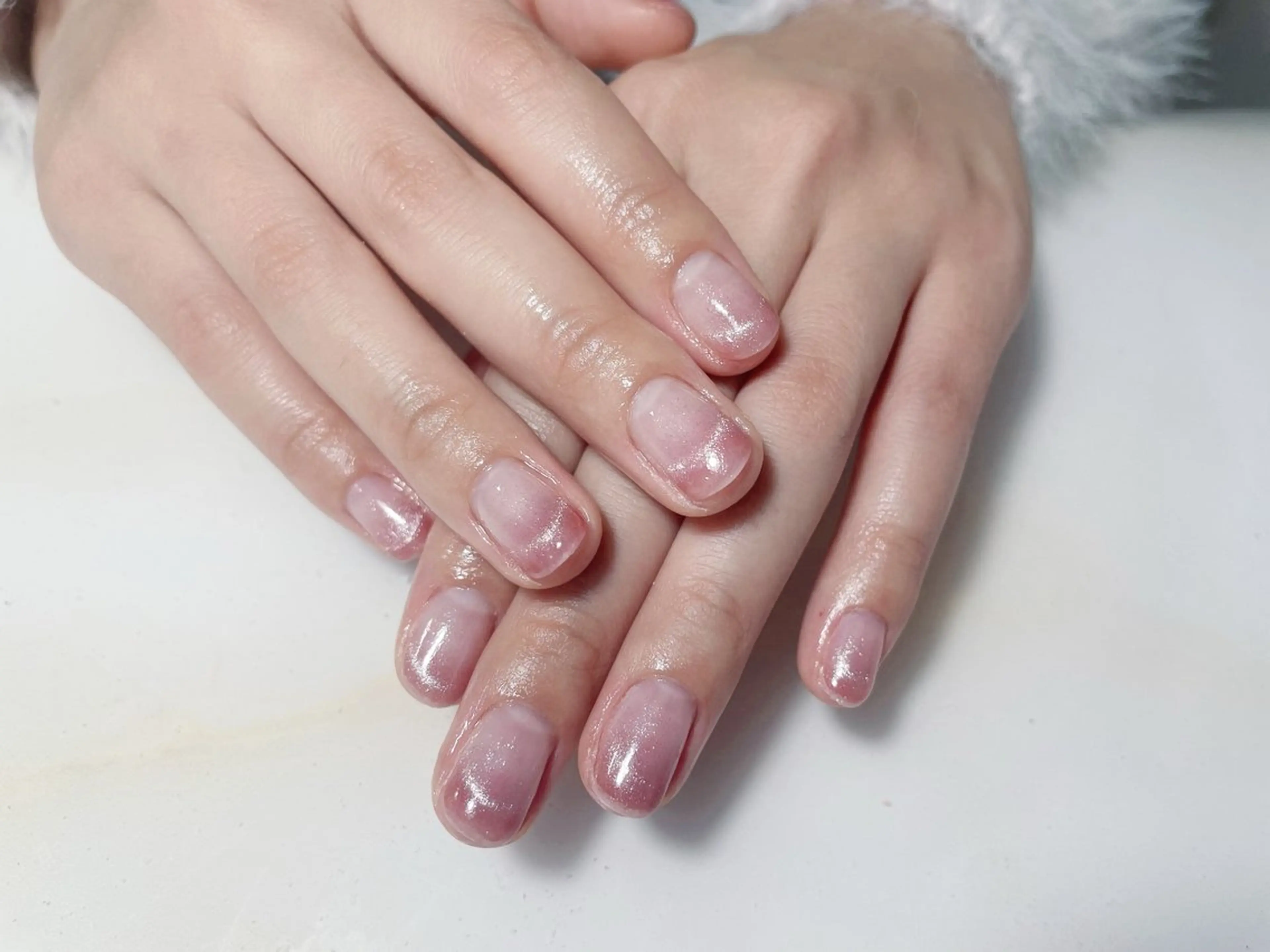 ネイル アートネイル フレンチネイル ジェルネイル グラデーション 韓国ネイル ハンドネイル 久保田 マリコのネイルデザイン