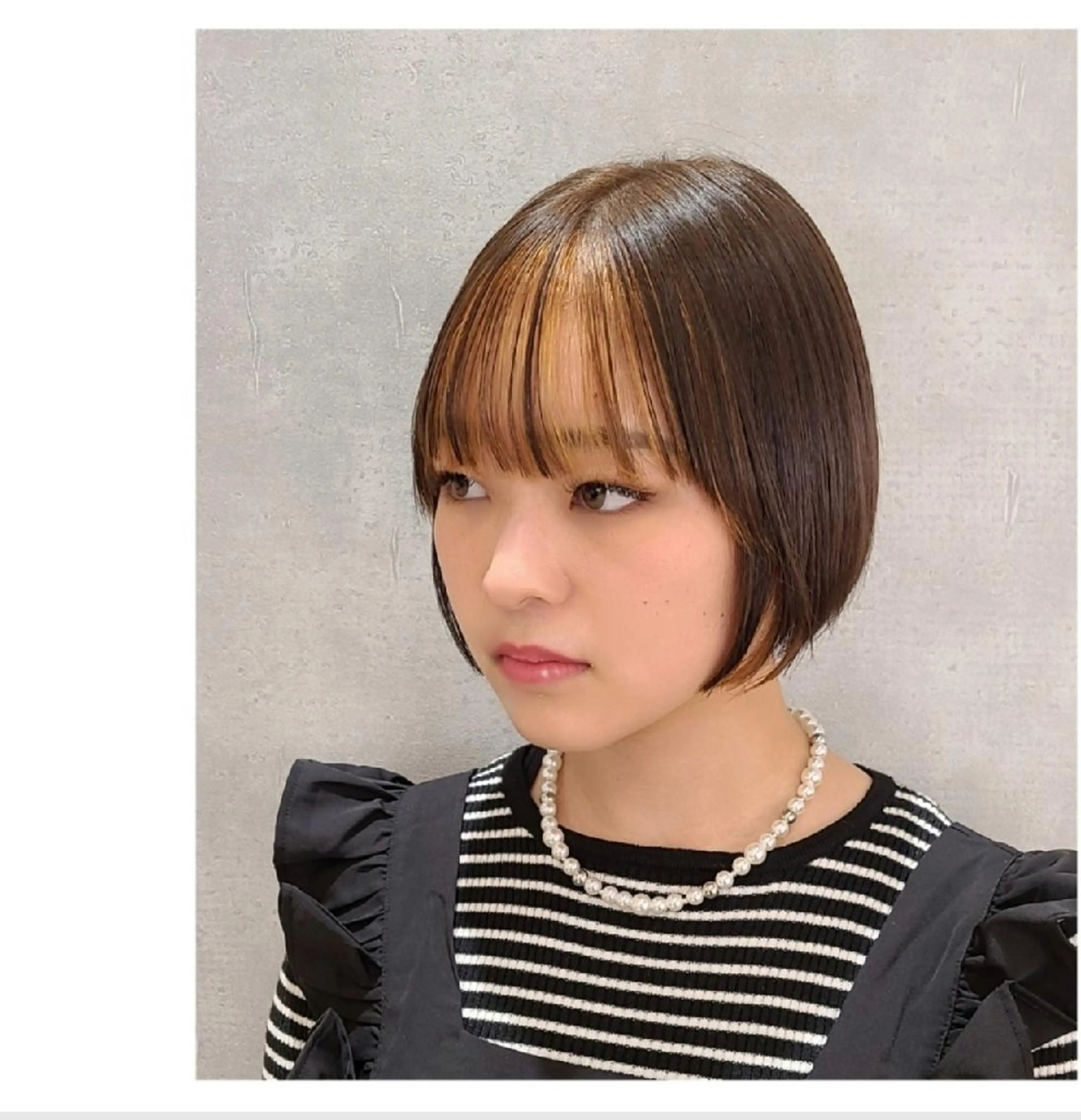 ショート カラー 似合わせカット ショートヘア カット 西田 理沙のヘアスタイル