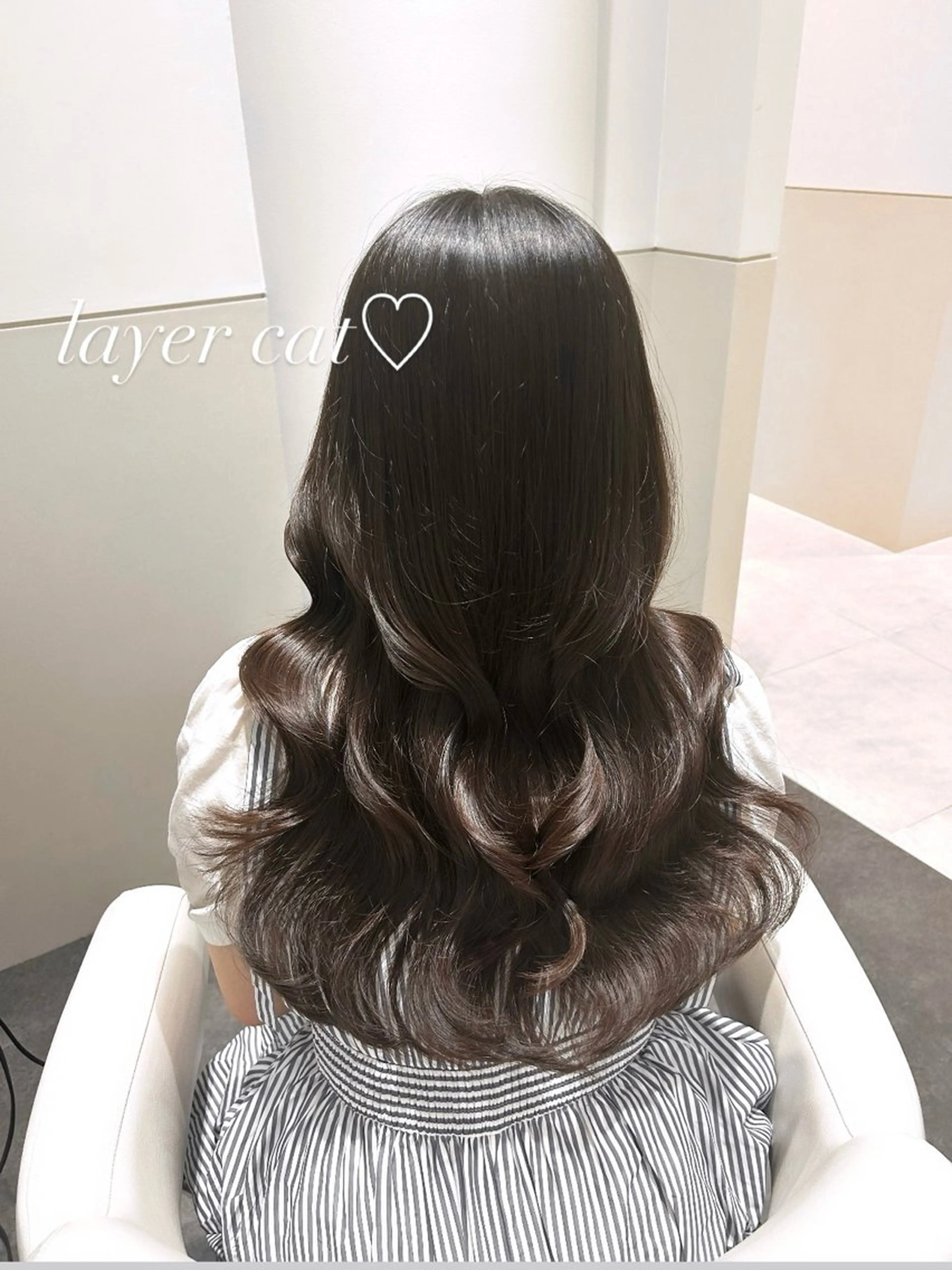ロング ヘアアレンジ レイヤーカット カット トリートメント 🩷韓国ヘア/レイヤ ー🩷Maikaのヘアスタイル
