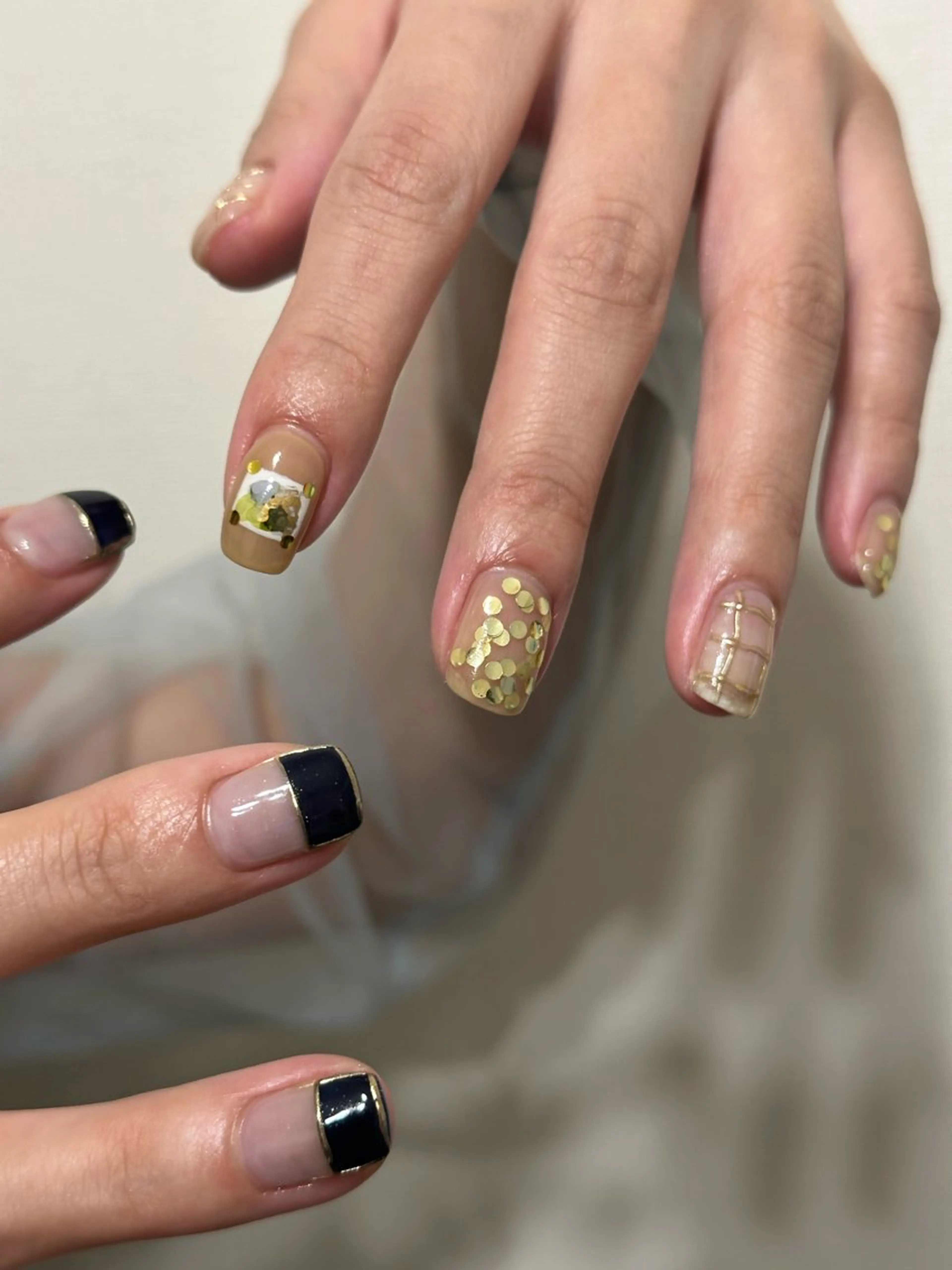 ネイル ハンドネイル フットネイル kiii.__ ✴︎*のネイルデザイン